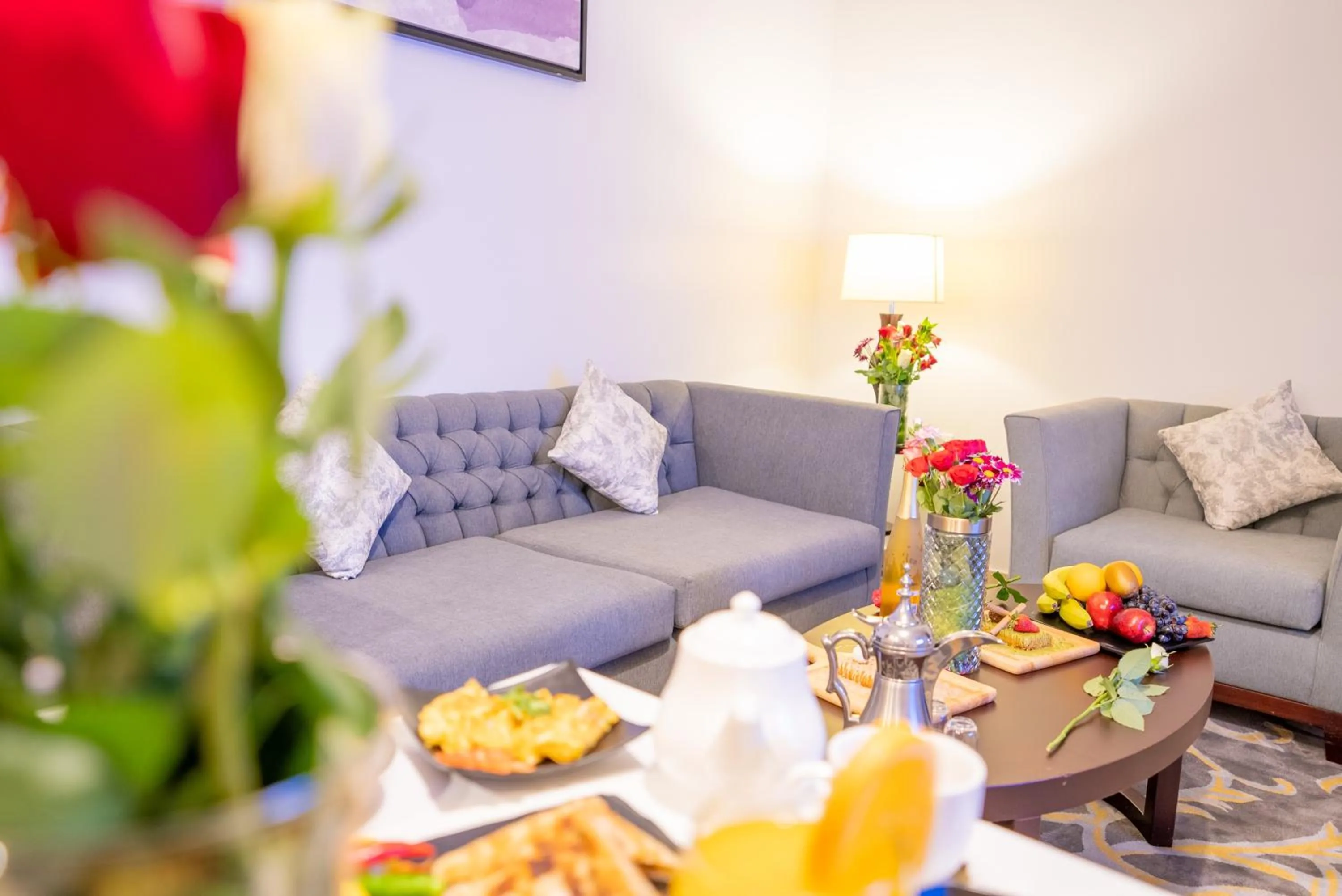 Living room in Laten Suites Serviced Apartment Al Naseem