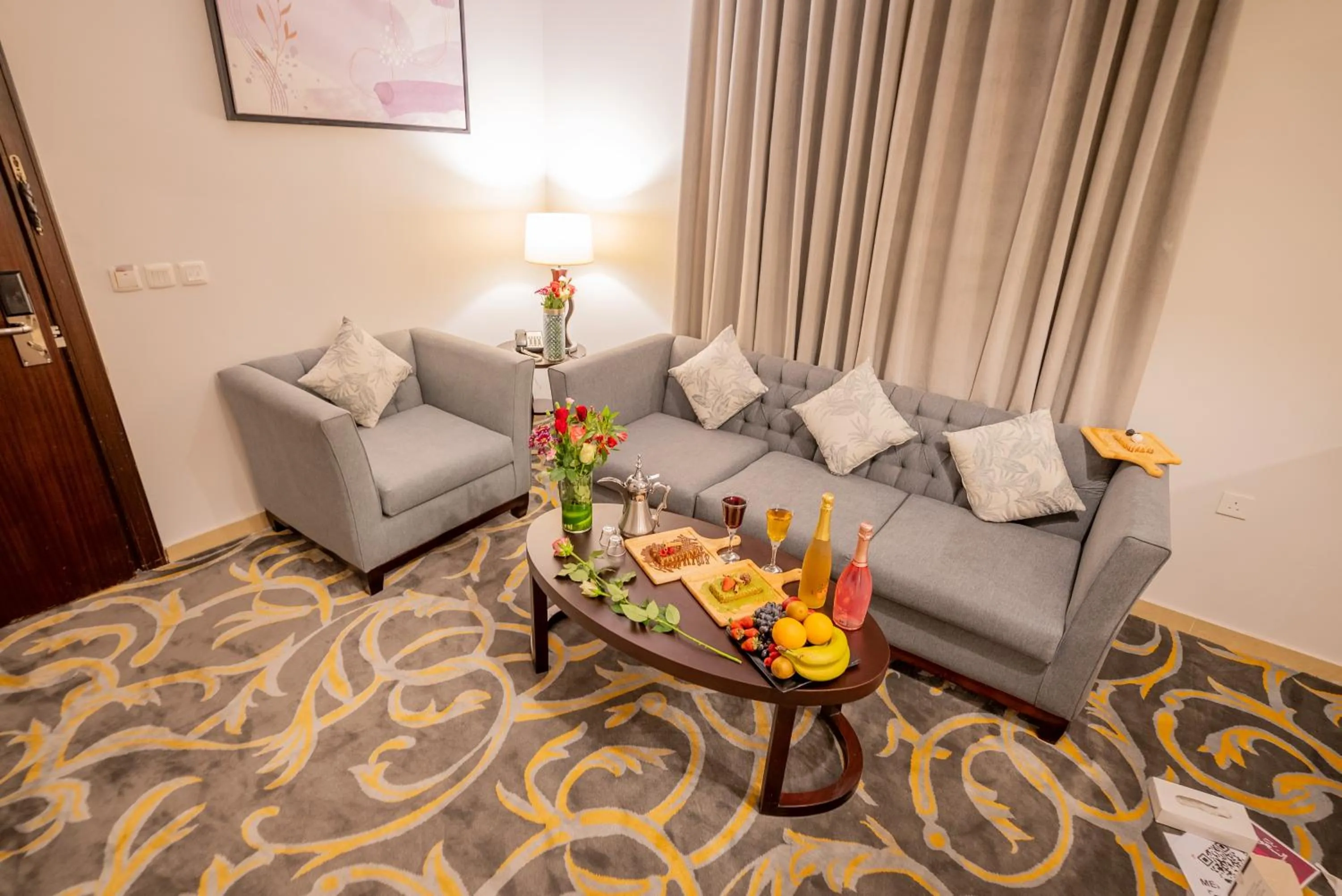 Living room in Laten Suites Serviced Apartment Al Naseem