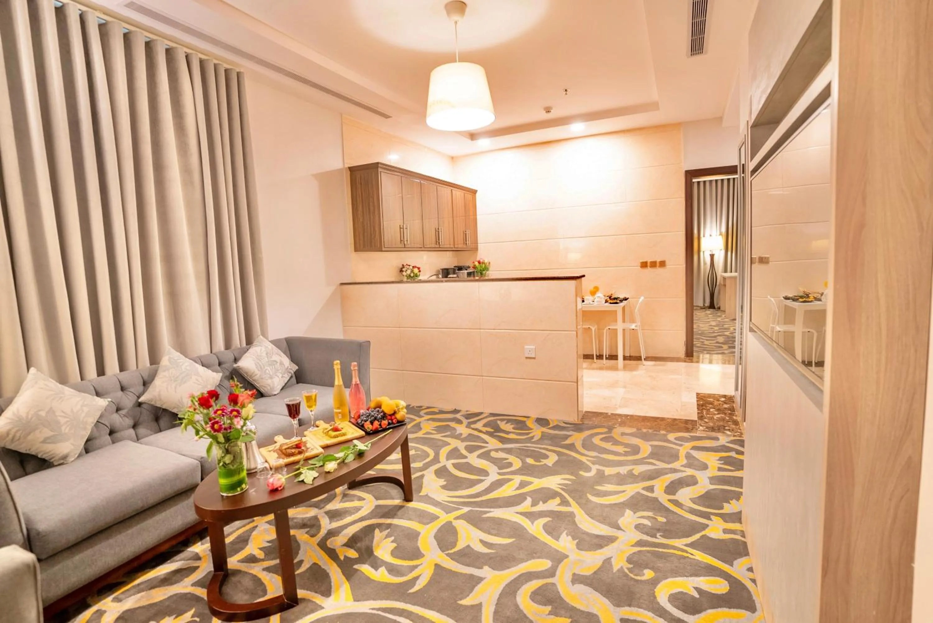 Living room in Laten Suites Serviced Apartment Al Naseem