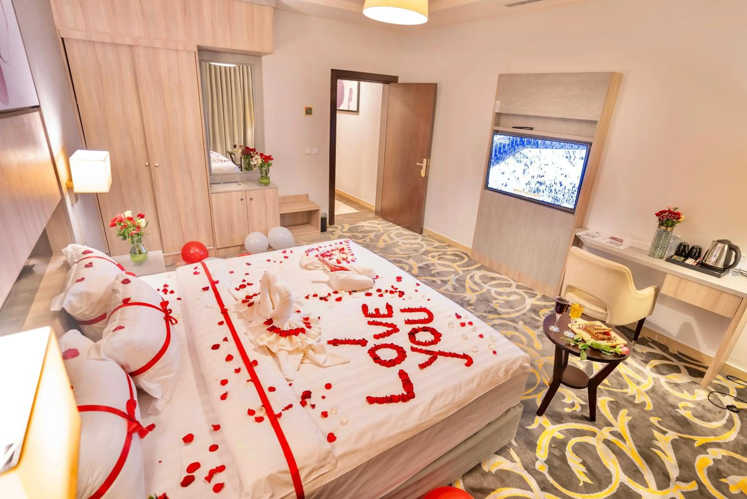 Photo of the whole room, Bed in Laten Suites Serviced Apartment Al Naseem