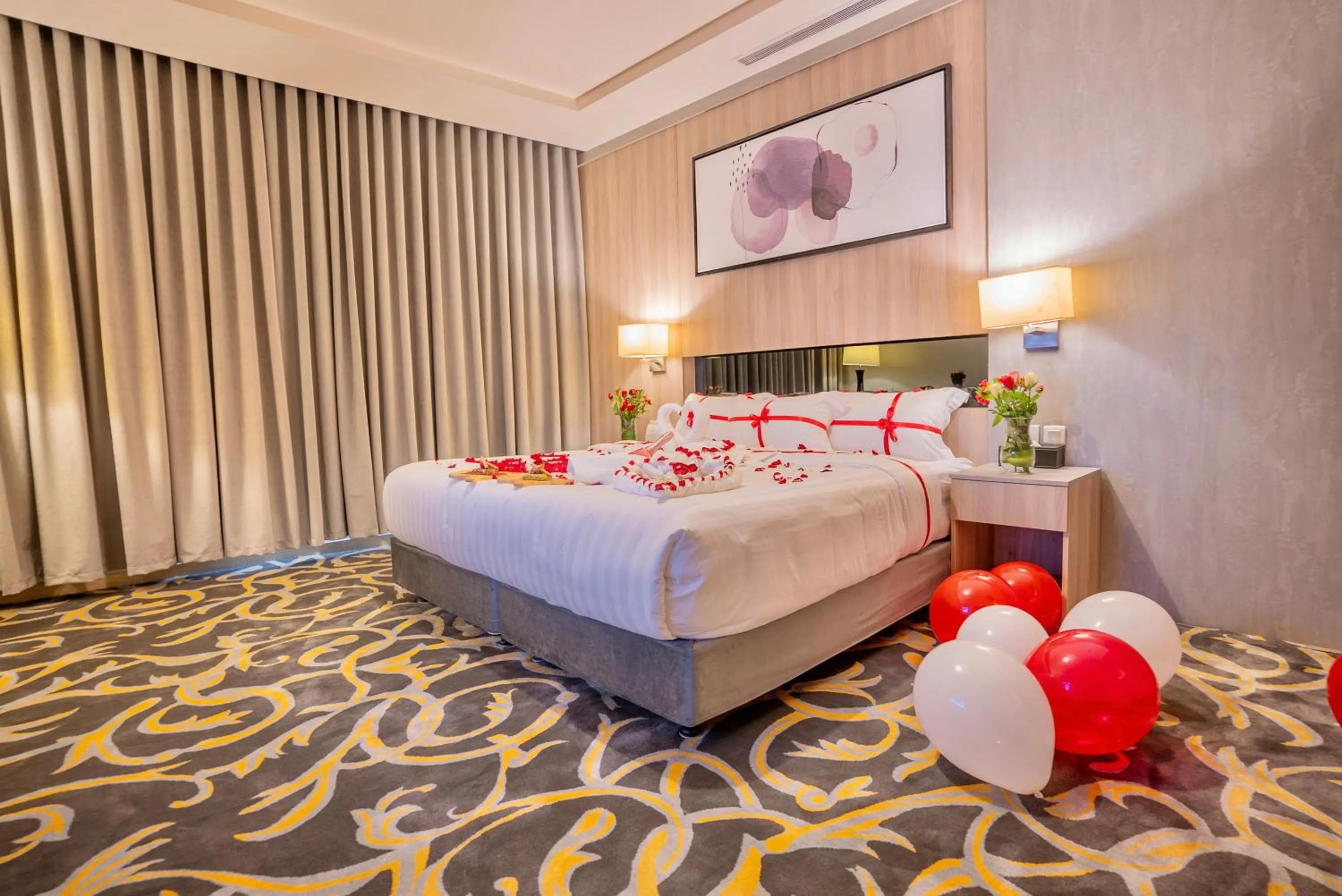 Photo of the whole room, Bed in Laten Suites Serviced Apartment Al Naseem