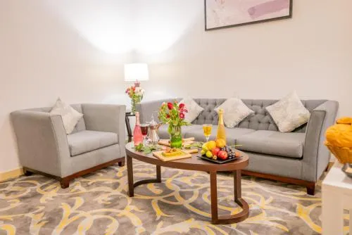 Living room in Laten Suites Serviced Apartment Al Naseem