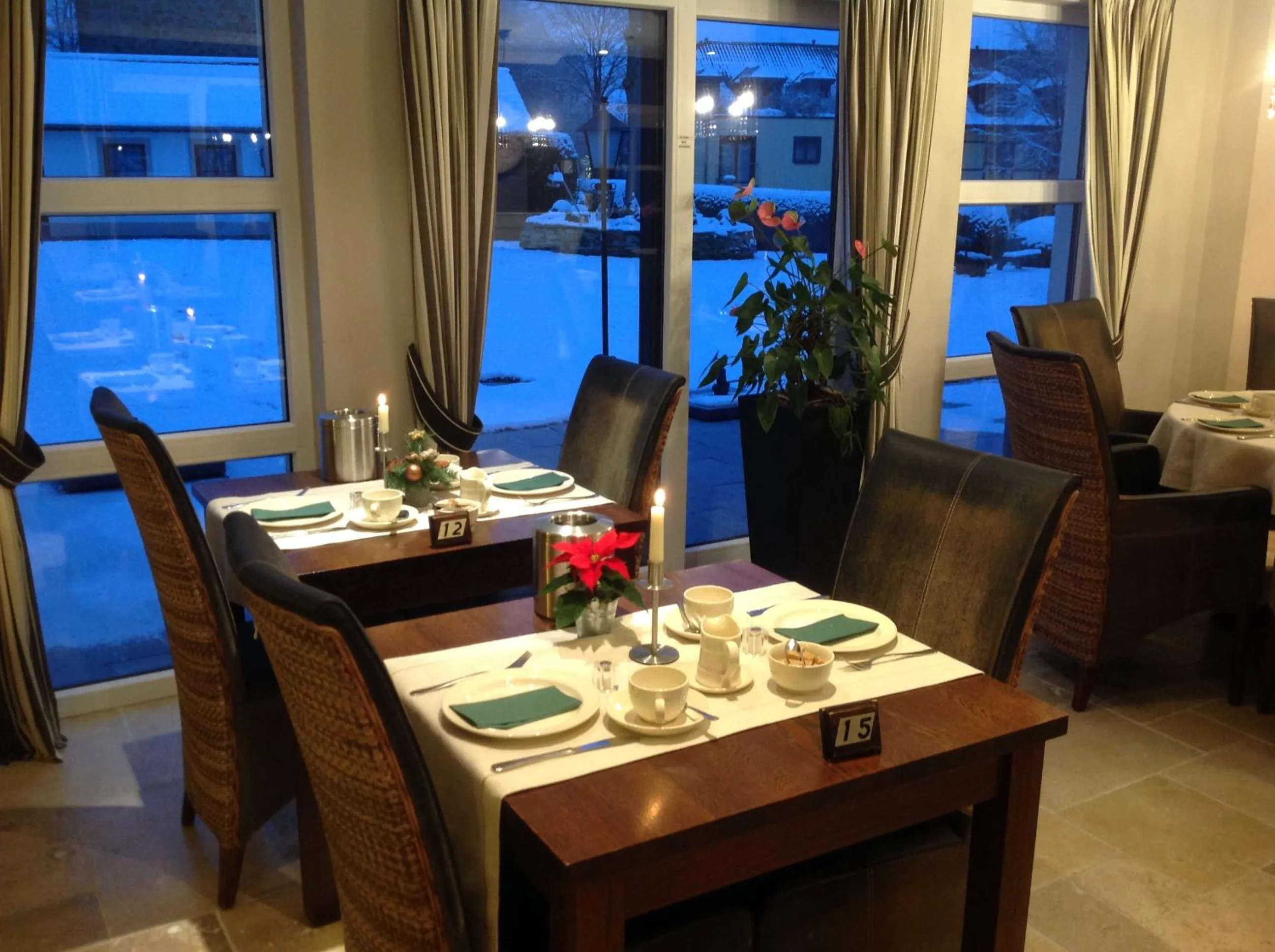 Dining area in Hotel Eifelland