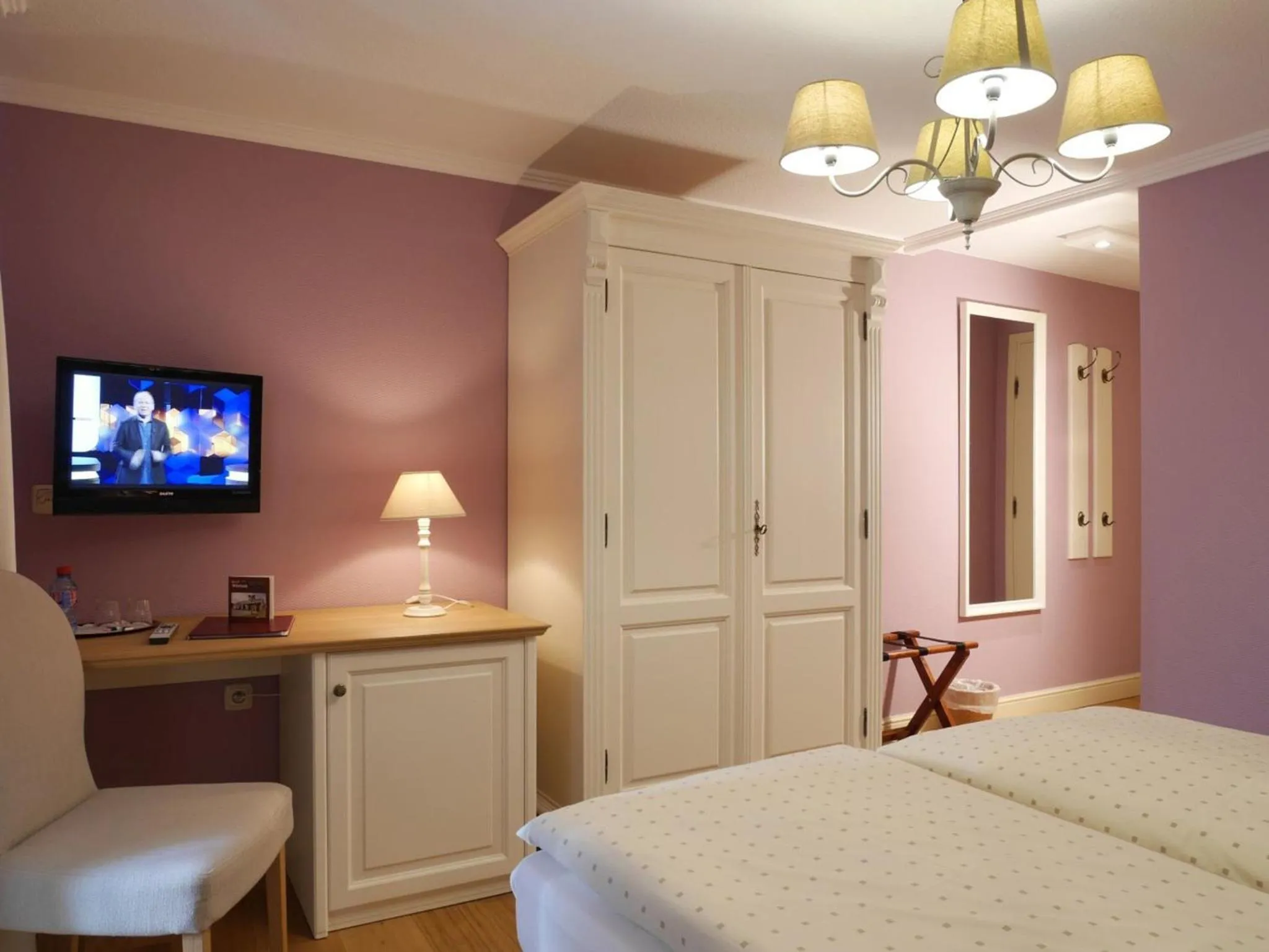 Decorative detail, Bed in Hotel Eifelland