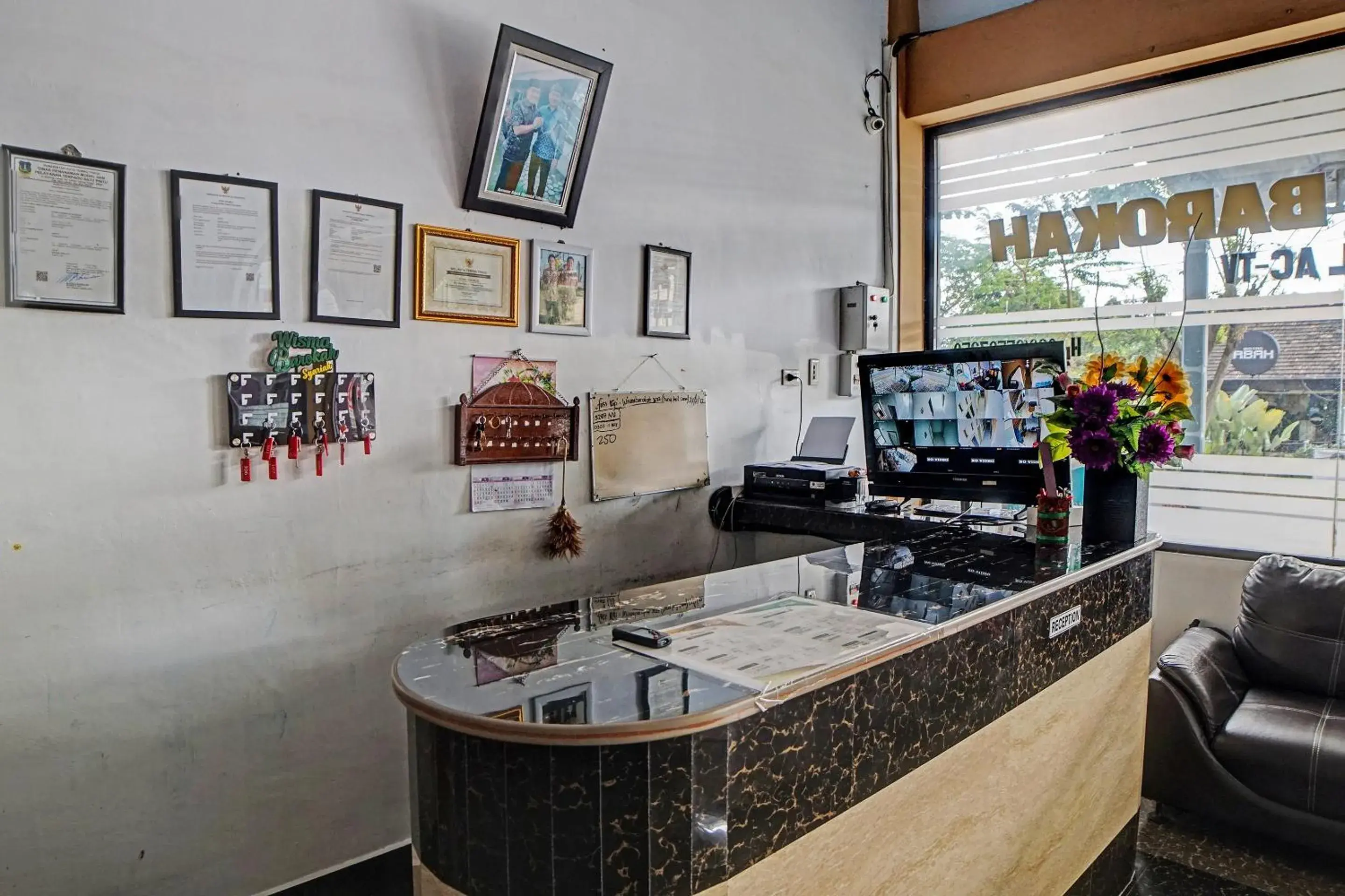 Lobby or reception in Wisma Barokah Lobby or reception in Wisma Barokah