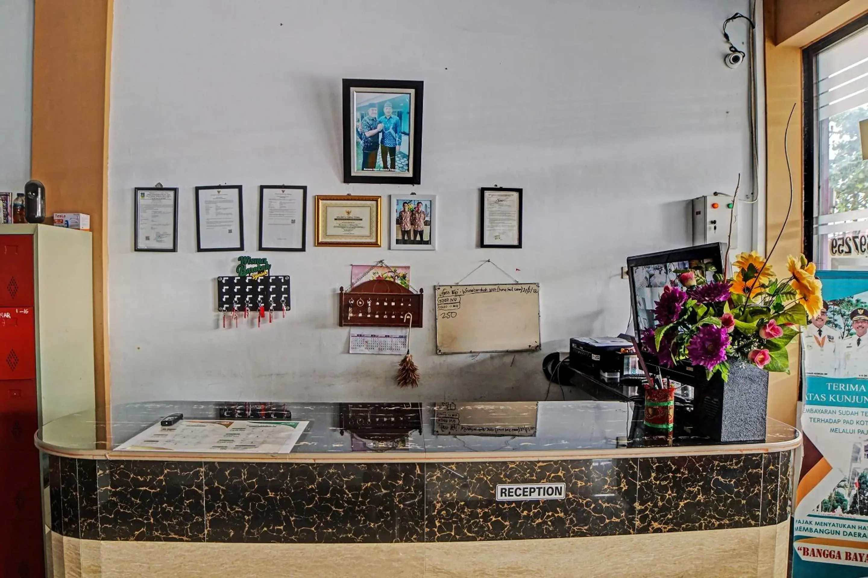 Lobby or reception in Wisma Barokah Lobby or reception in Wisma Barokah