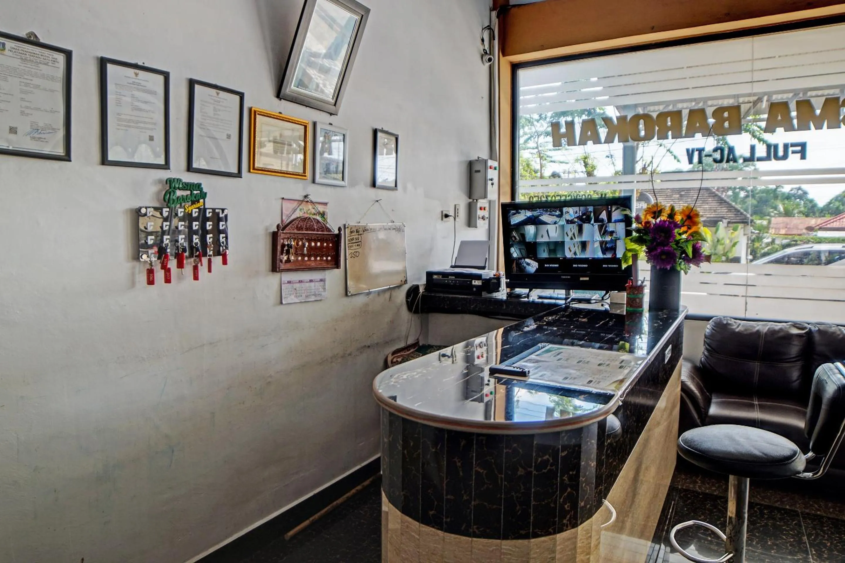 Lobby or reception in Wisma Barokah