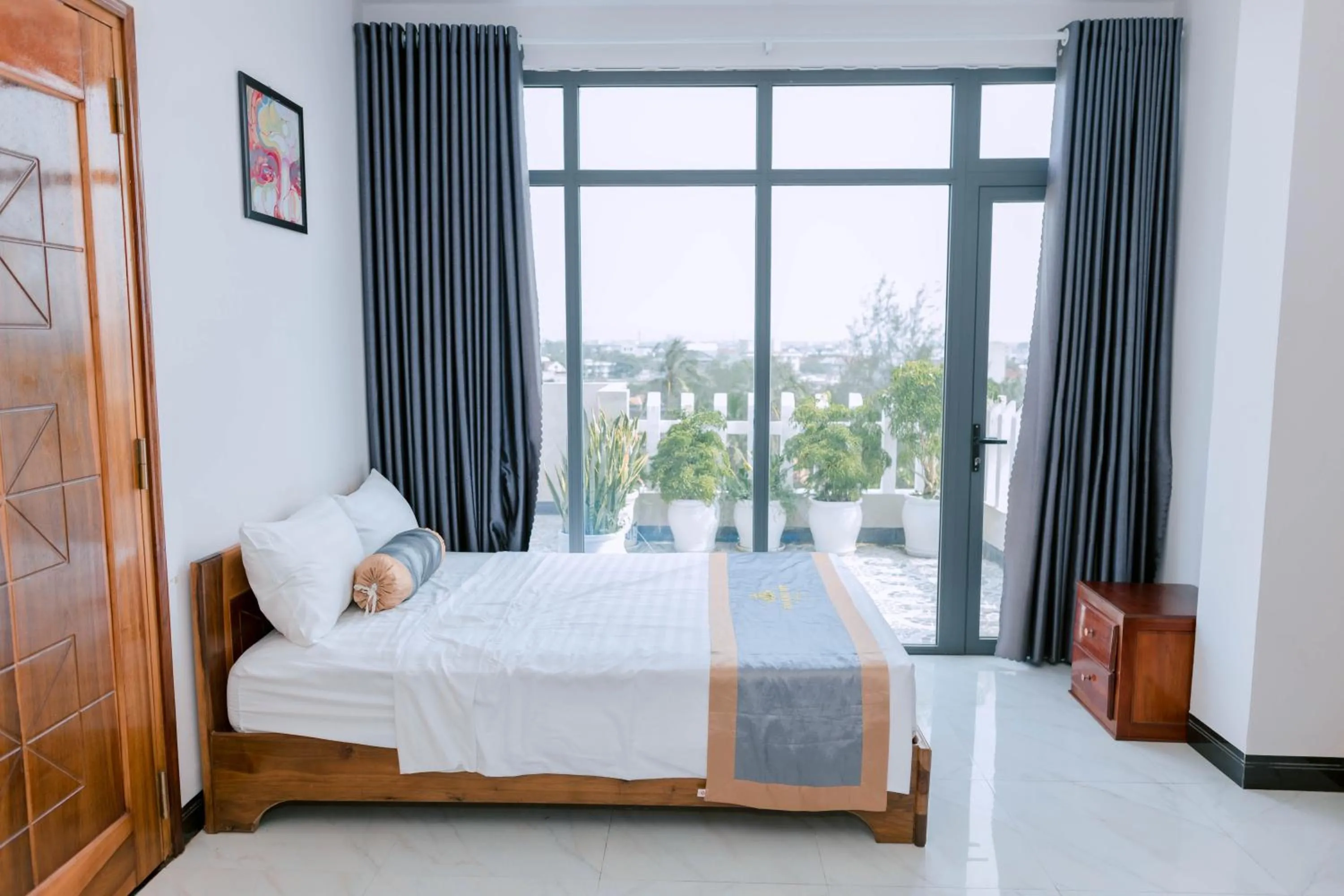 Bed in Khách sạn Hoàng My