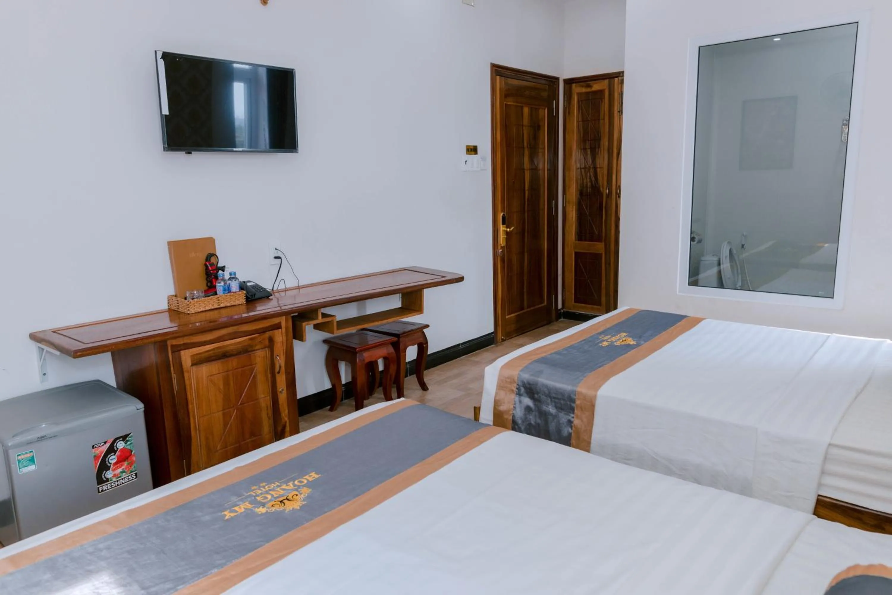 Bed in Khách sạn Hoàng My