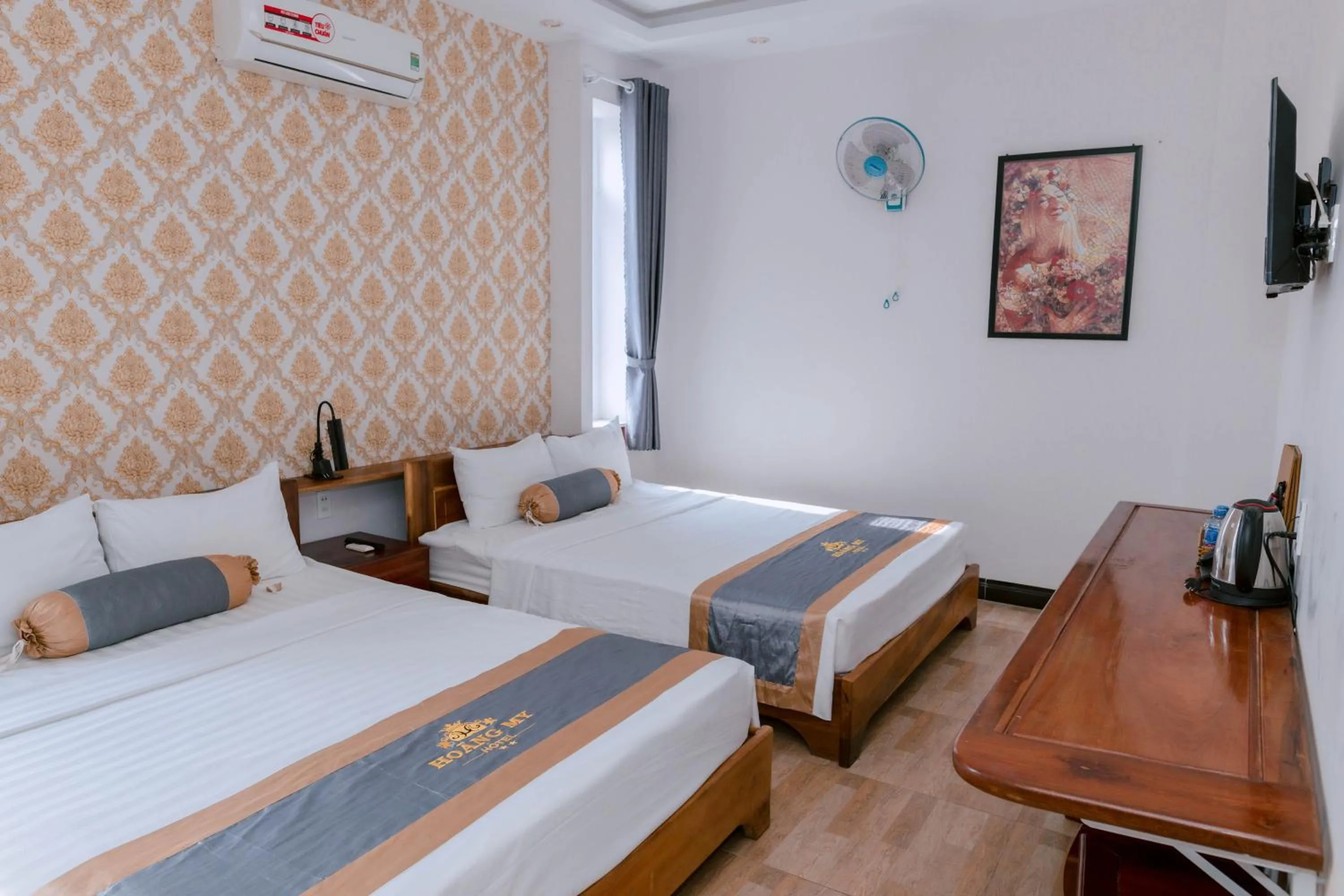 Bed in Khách sạn Hoàng My