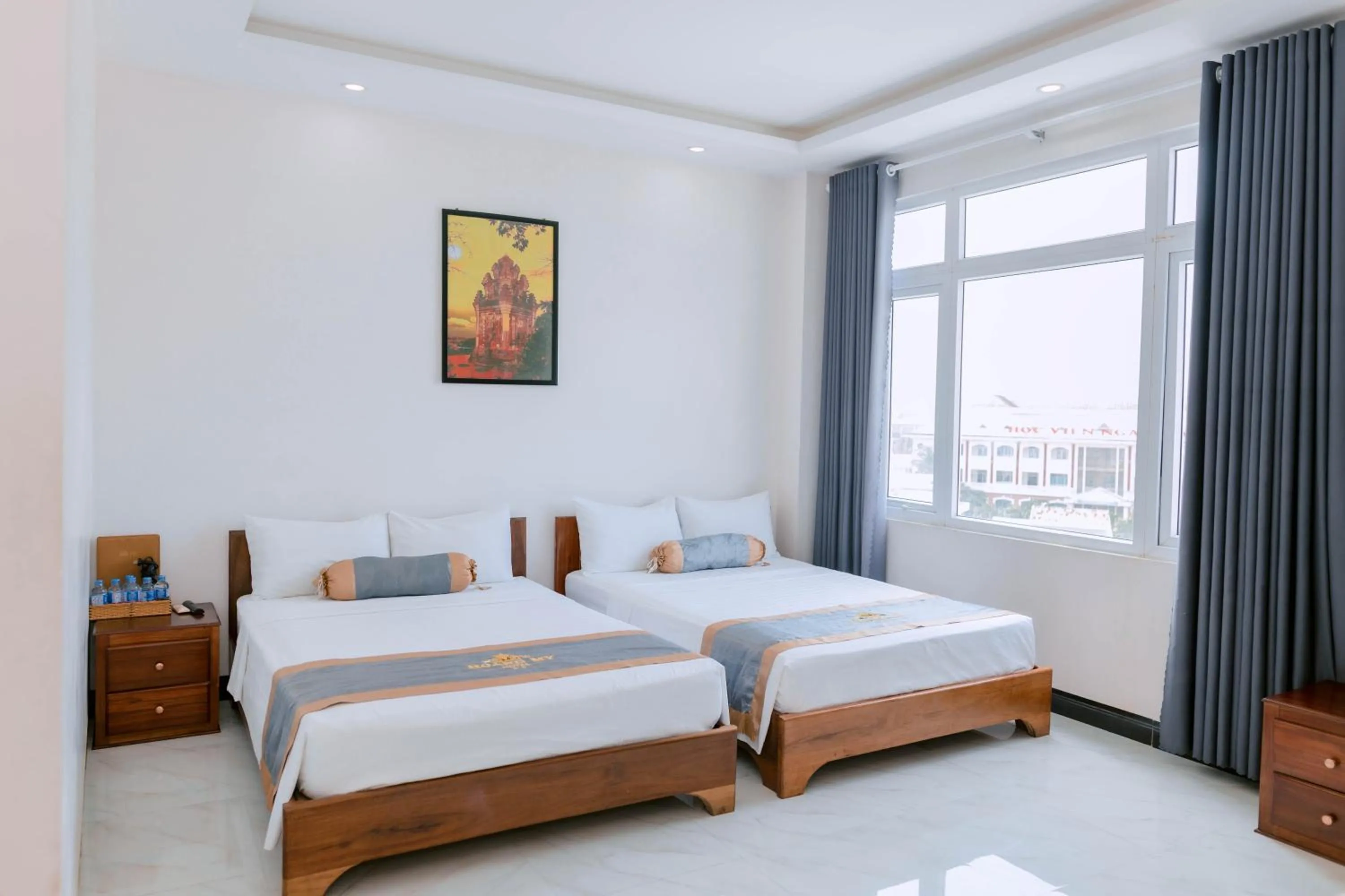 Bed in Khách sạn Hoàng My
