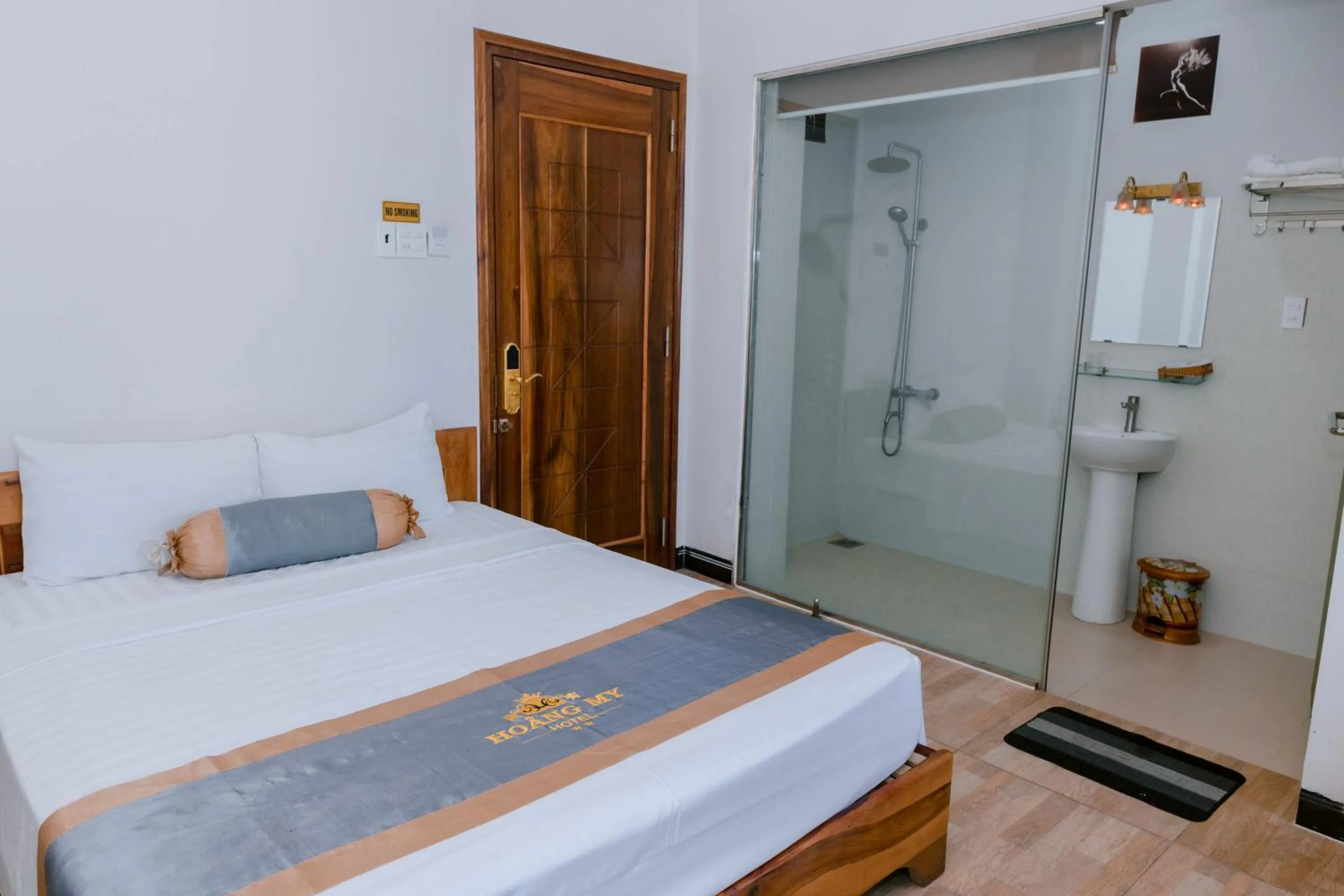 Bed in Khách sạn Hoàng My