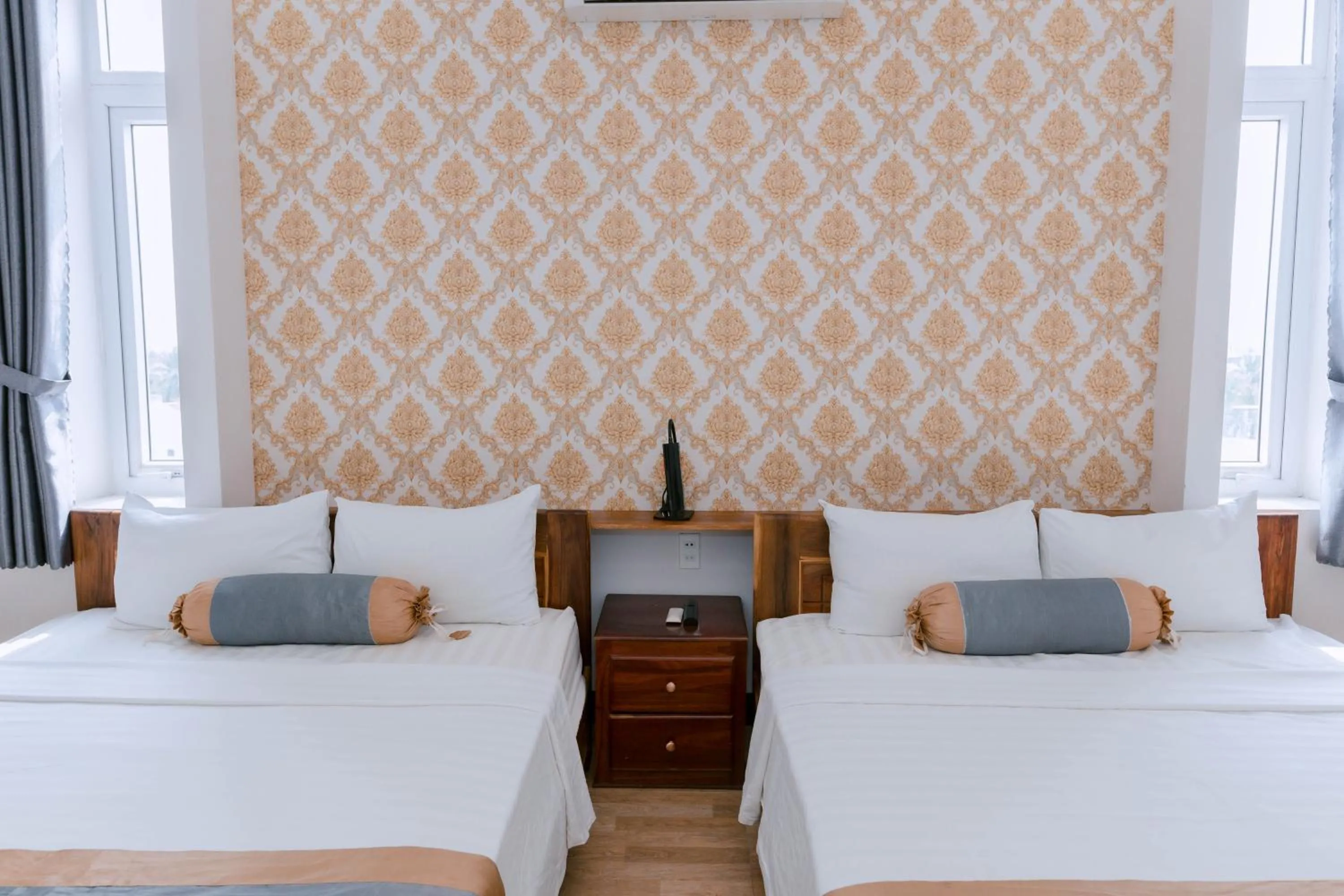 Bed in Khách sạn Hoàng My