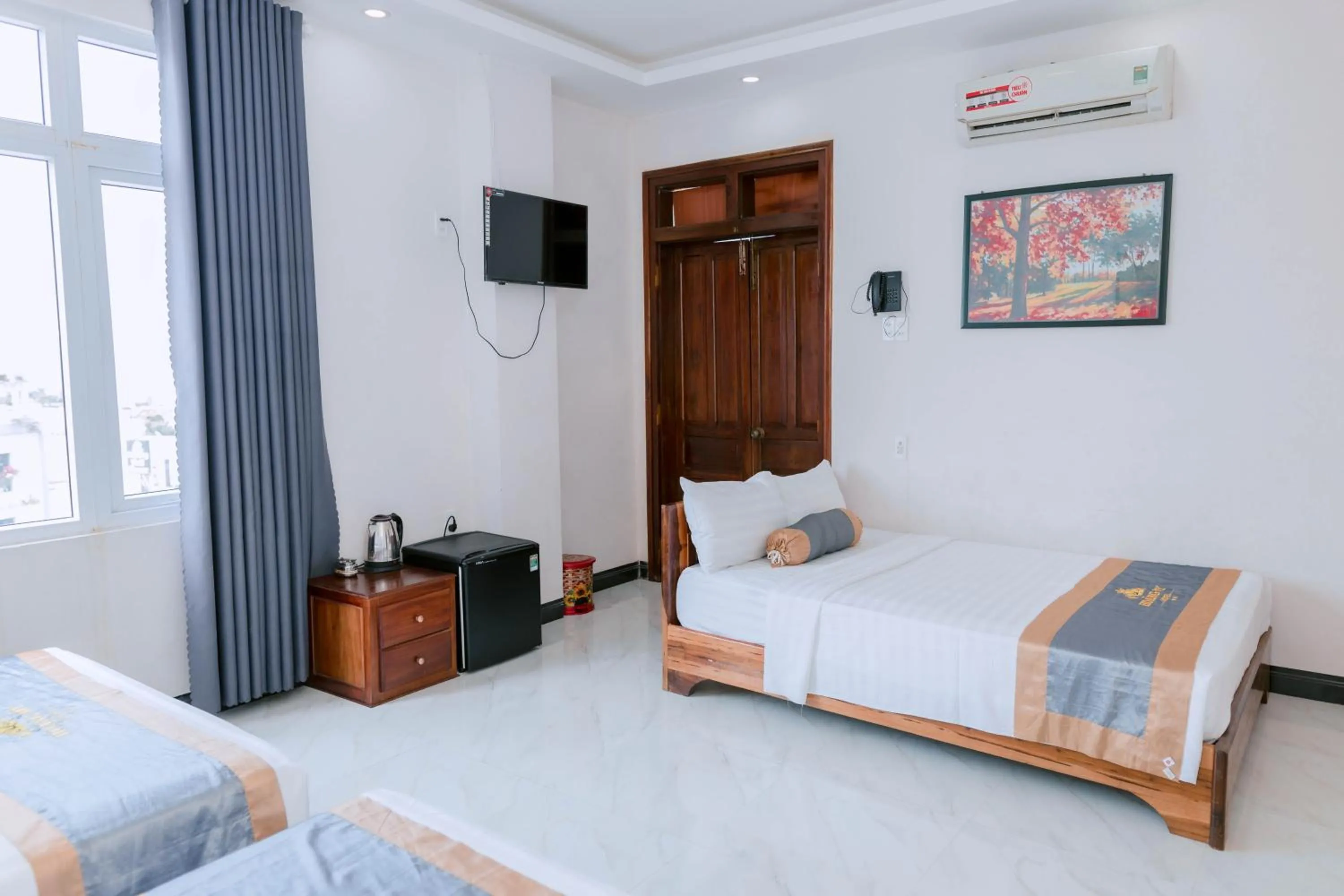 Bed in Khách sạn Hoàng My