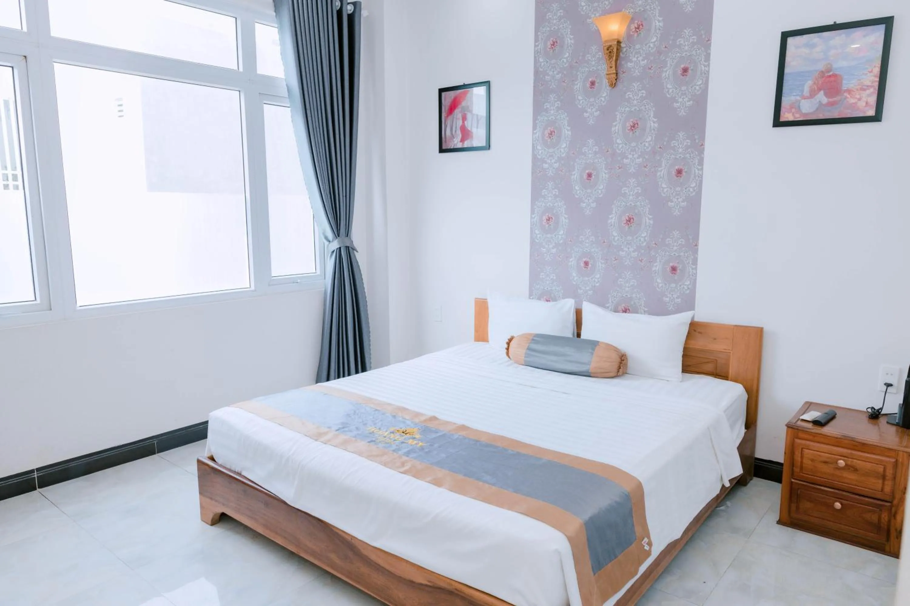 Bed in Khách sạn Hoàng My