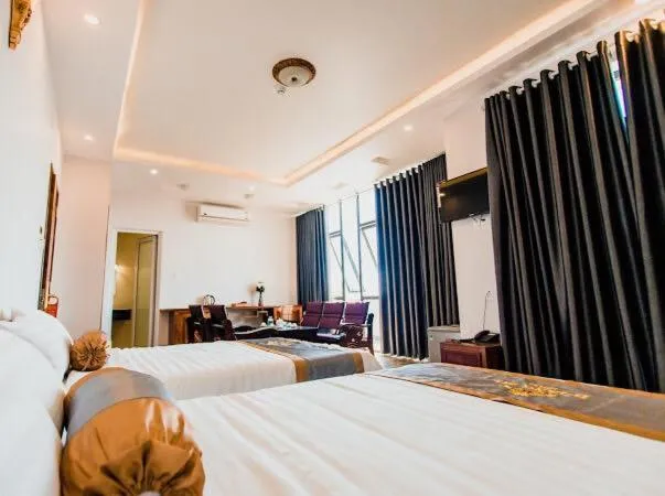 Bed in Khách sạn Hoàng My