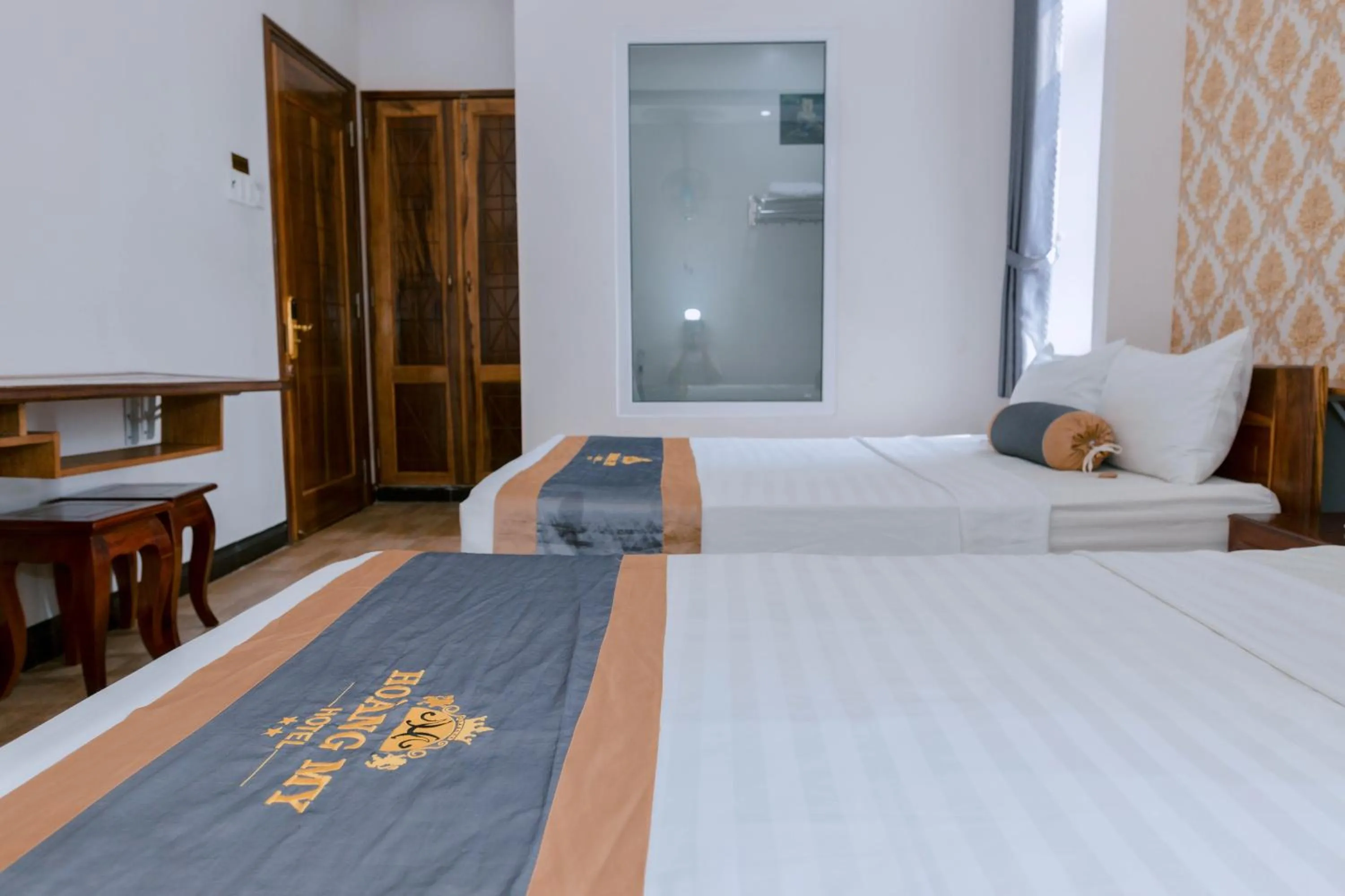 Bed in Khách sạn Hoàng My