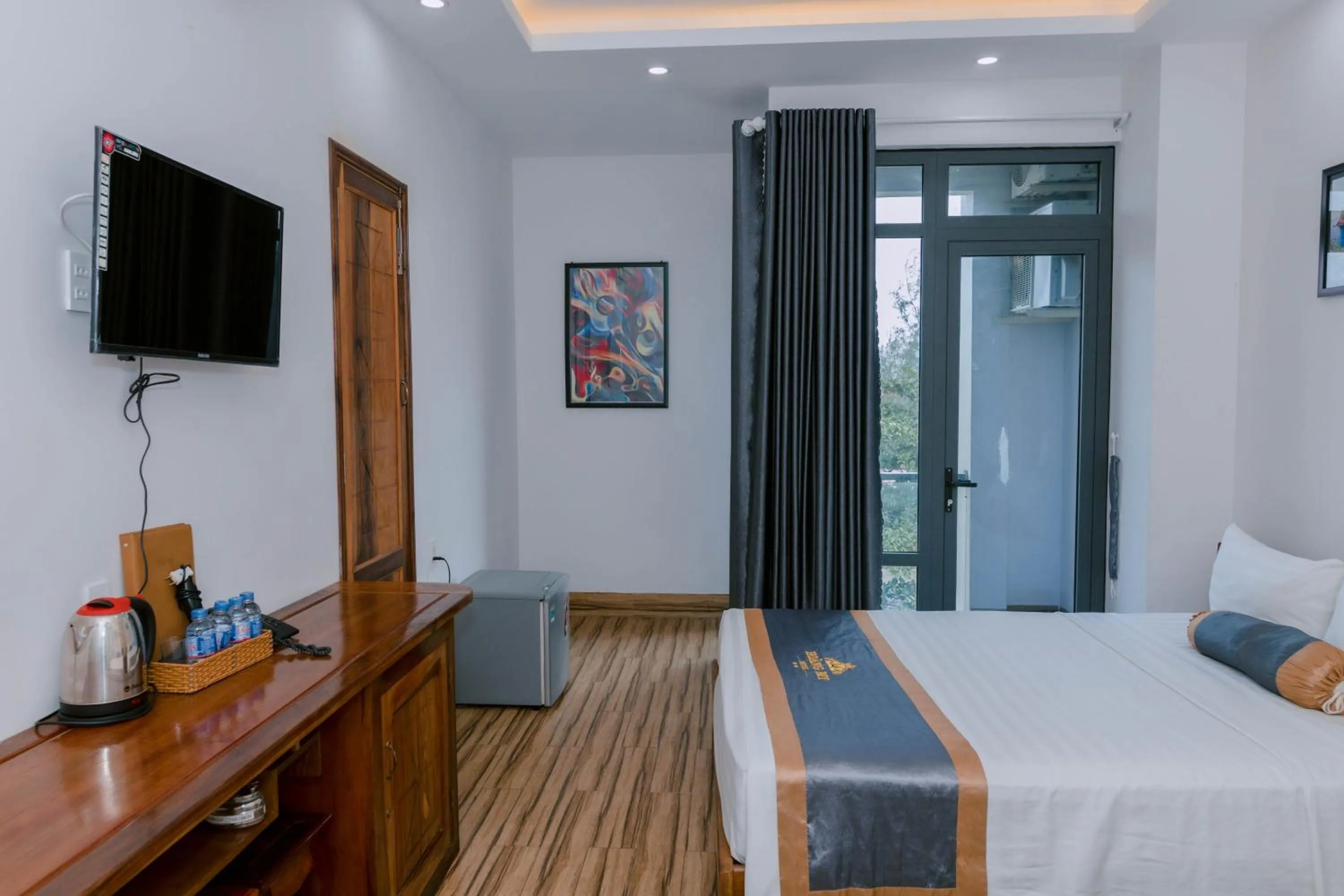 Bed in Khách sạn Hoàng My