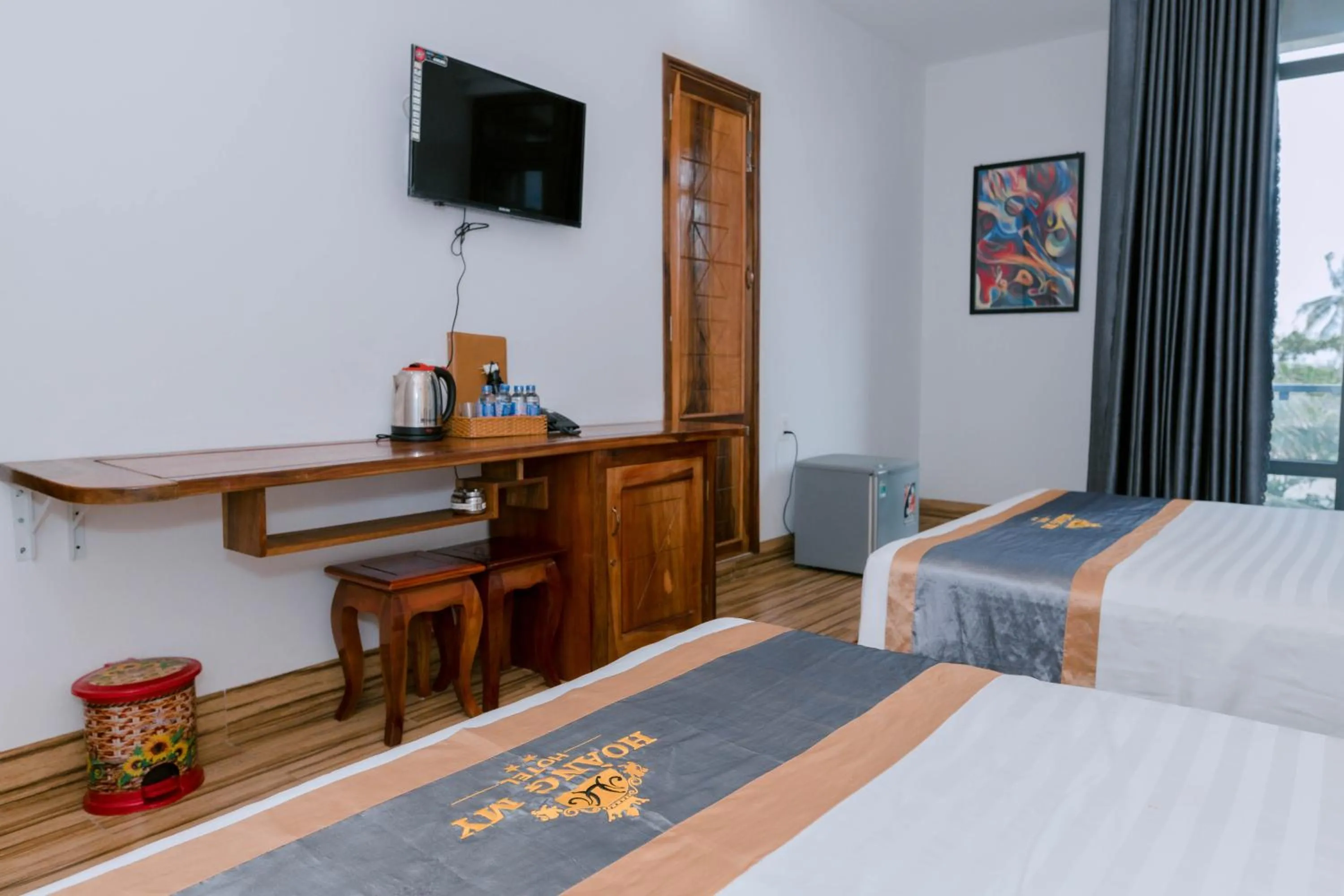 Bed in Khách sạn Hoàng My