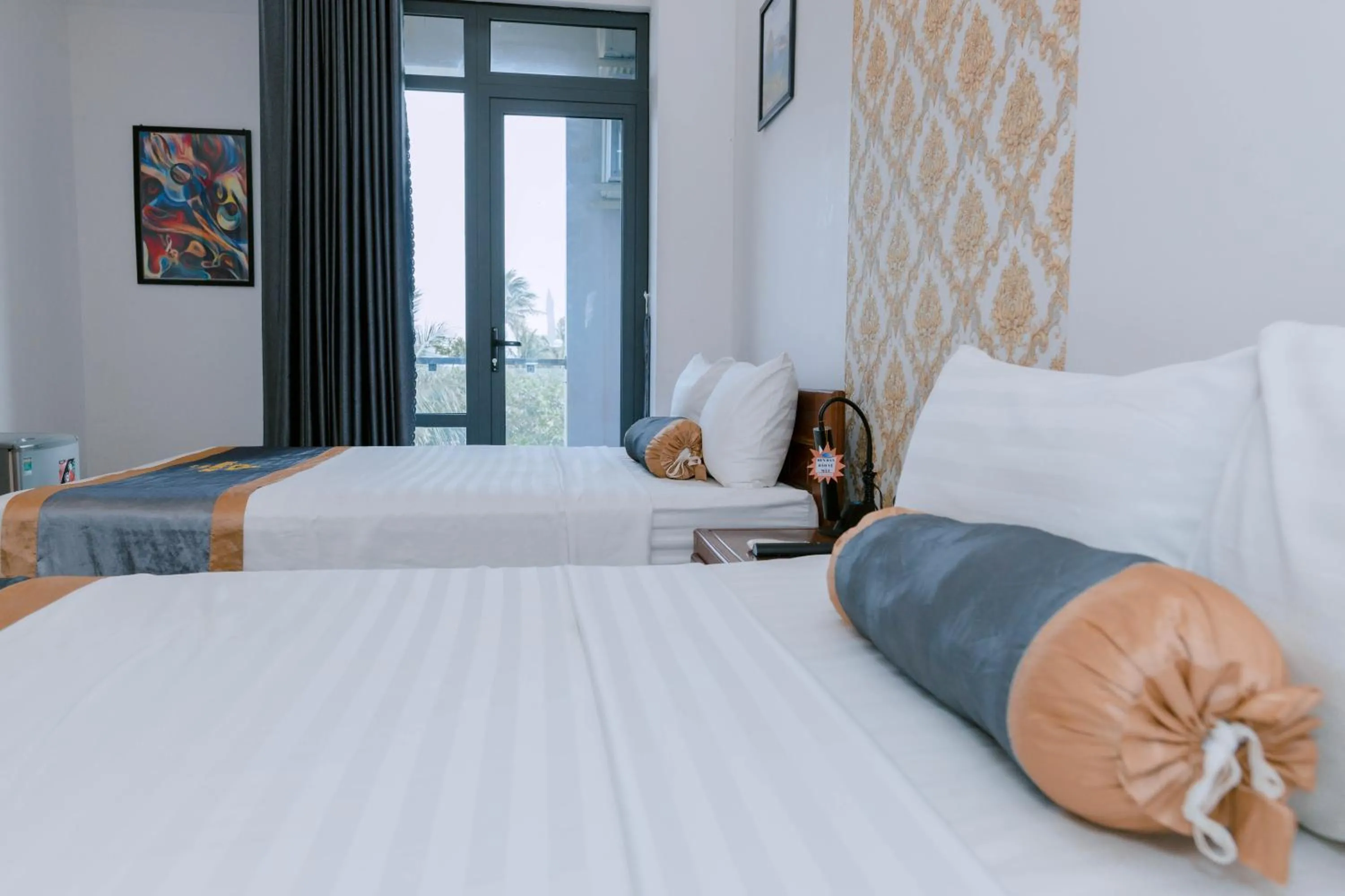 Bed in Khách sạn Hoàng My