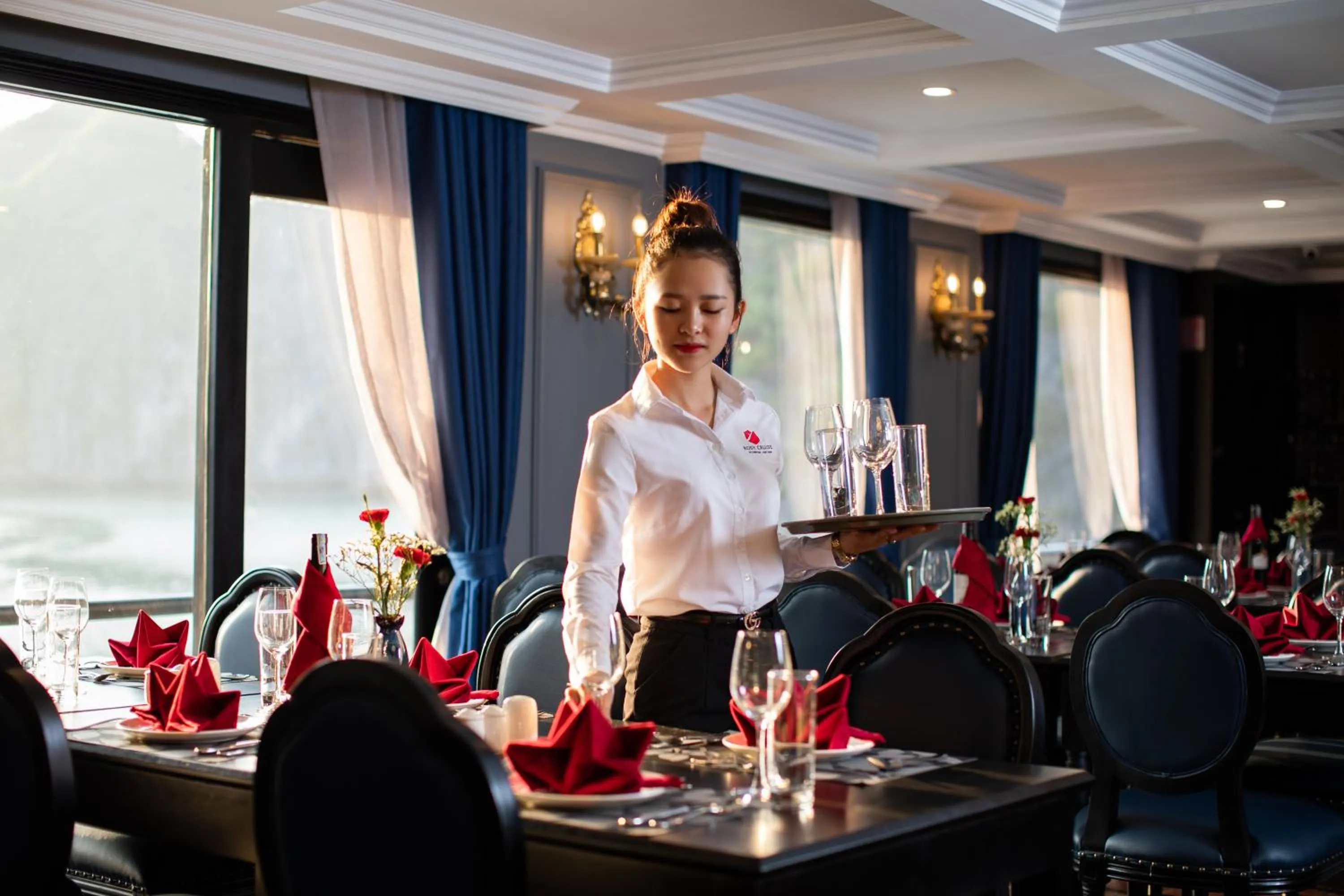 Staff in Rosy Cruises