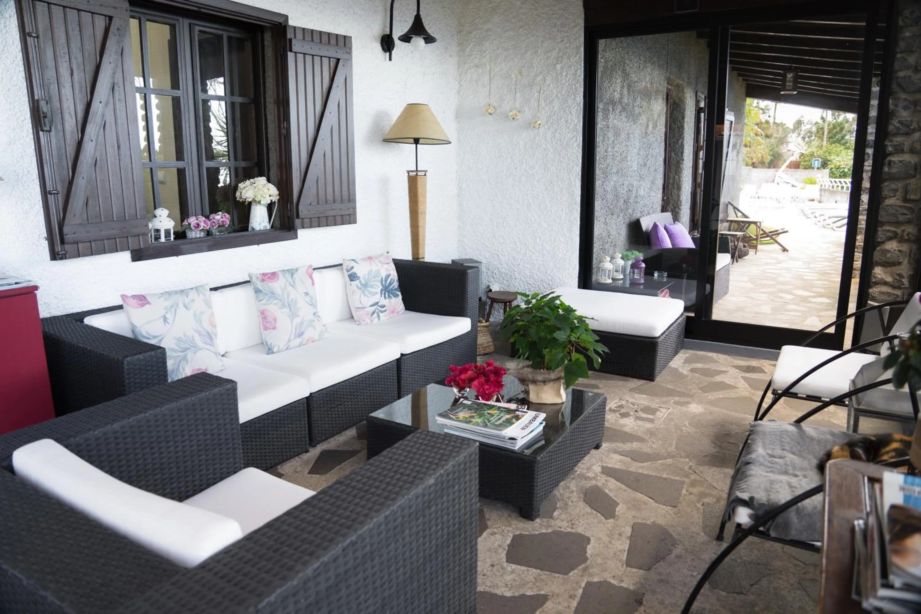 Lobby or reception in Casa das Proteas