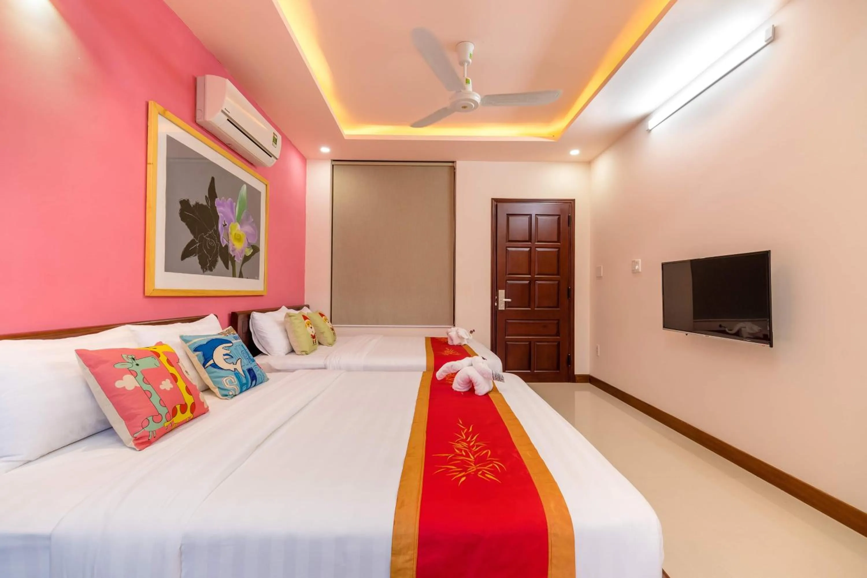 Bed in Luna Rossa Villa