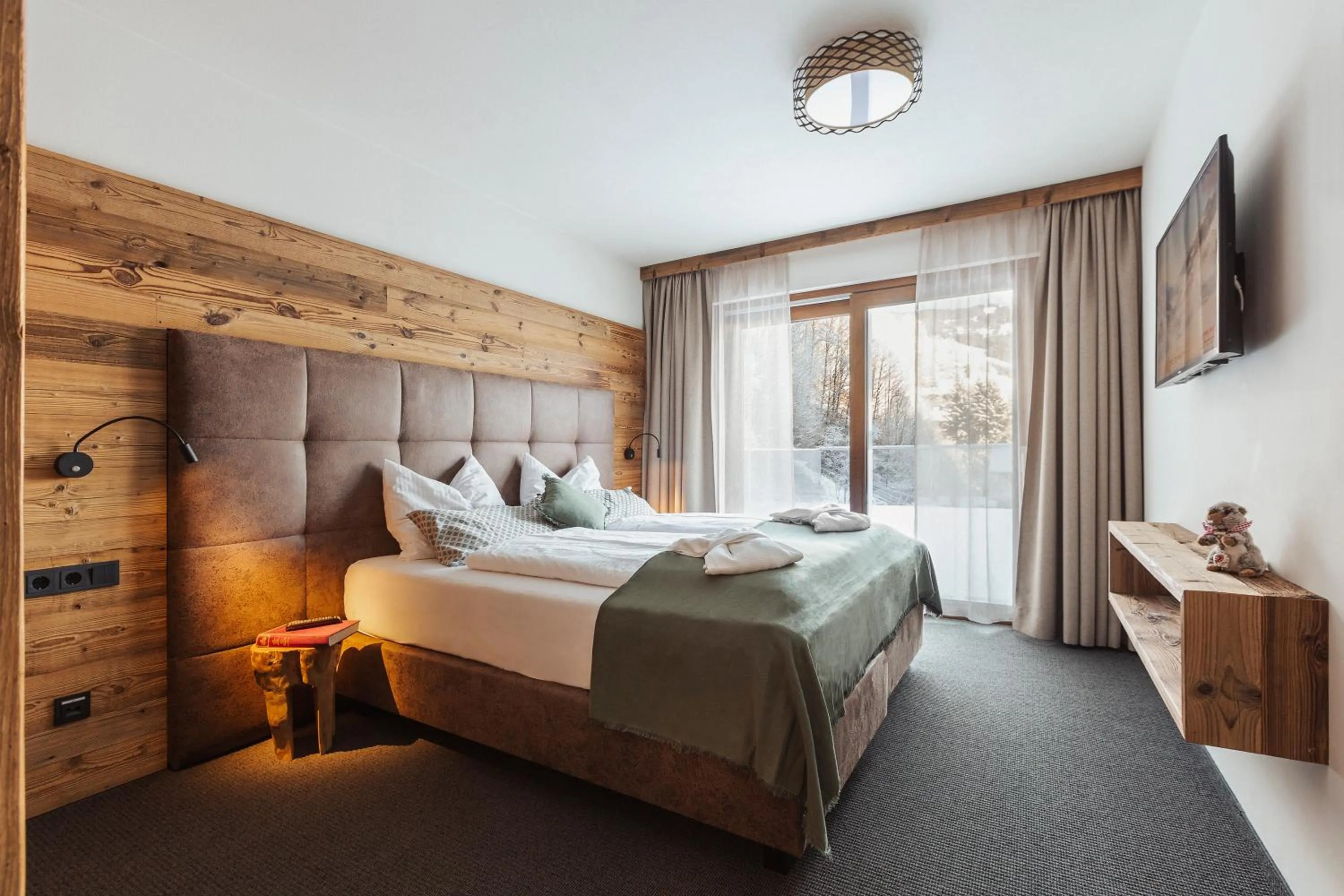 Bedroom, Bed in Das Glemm Hotel - Joker Card Partner