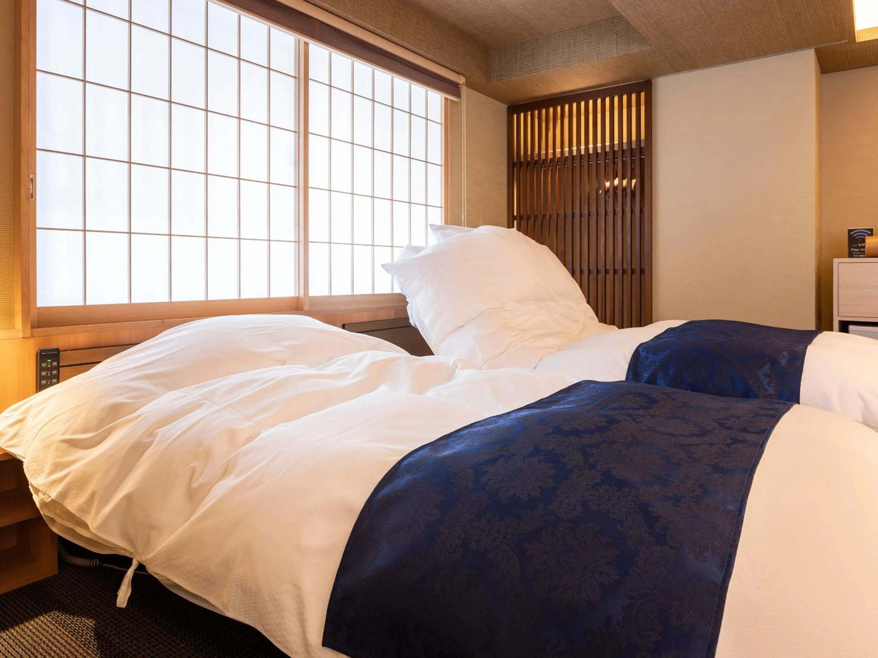 Bed in Ryokan Kohro