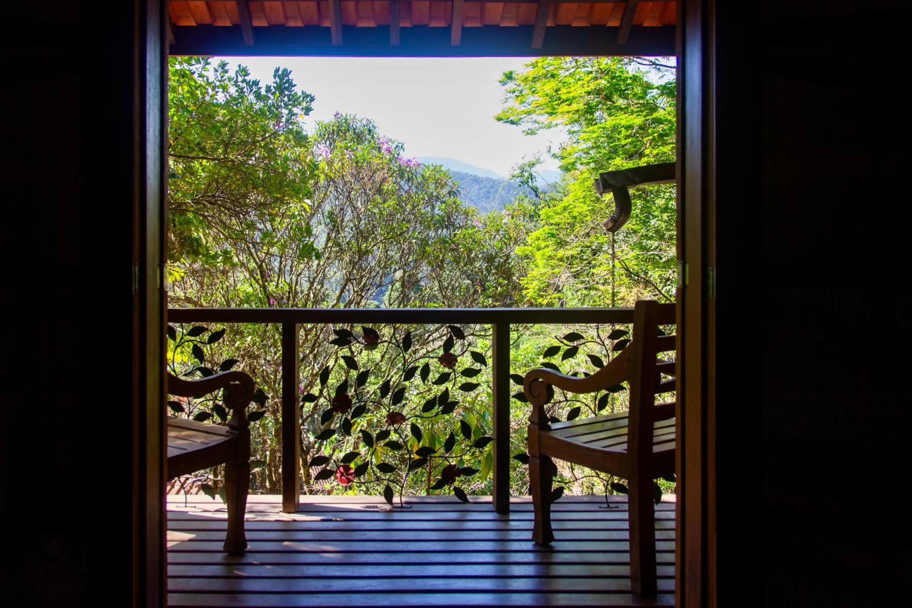 Balcony/Terrace in Pousada Moriá