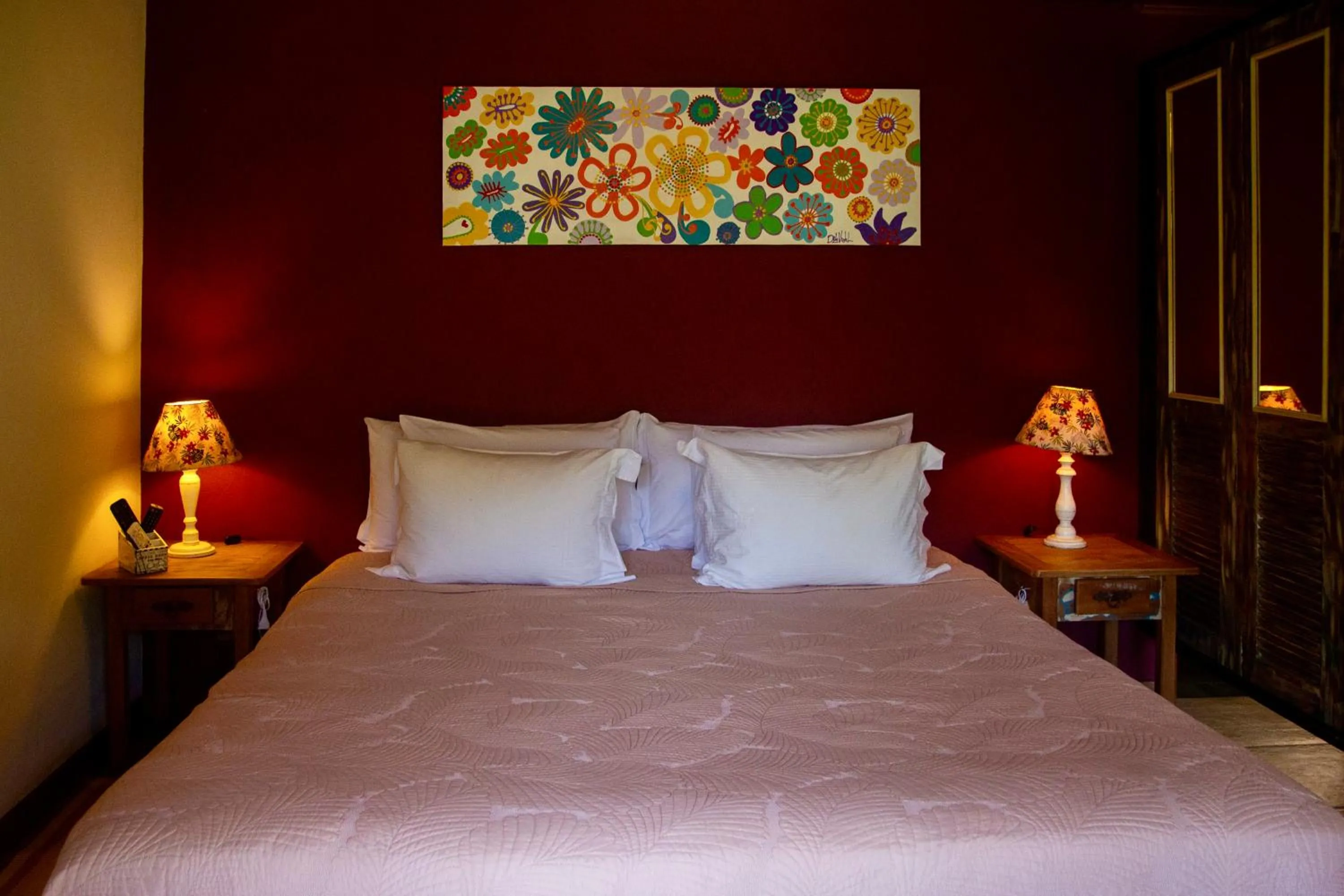 Bed in Pousada Moriá
