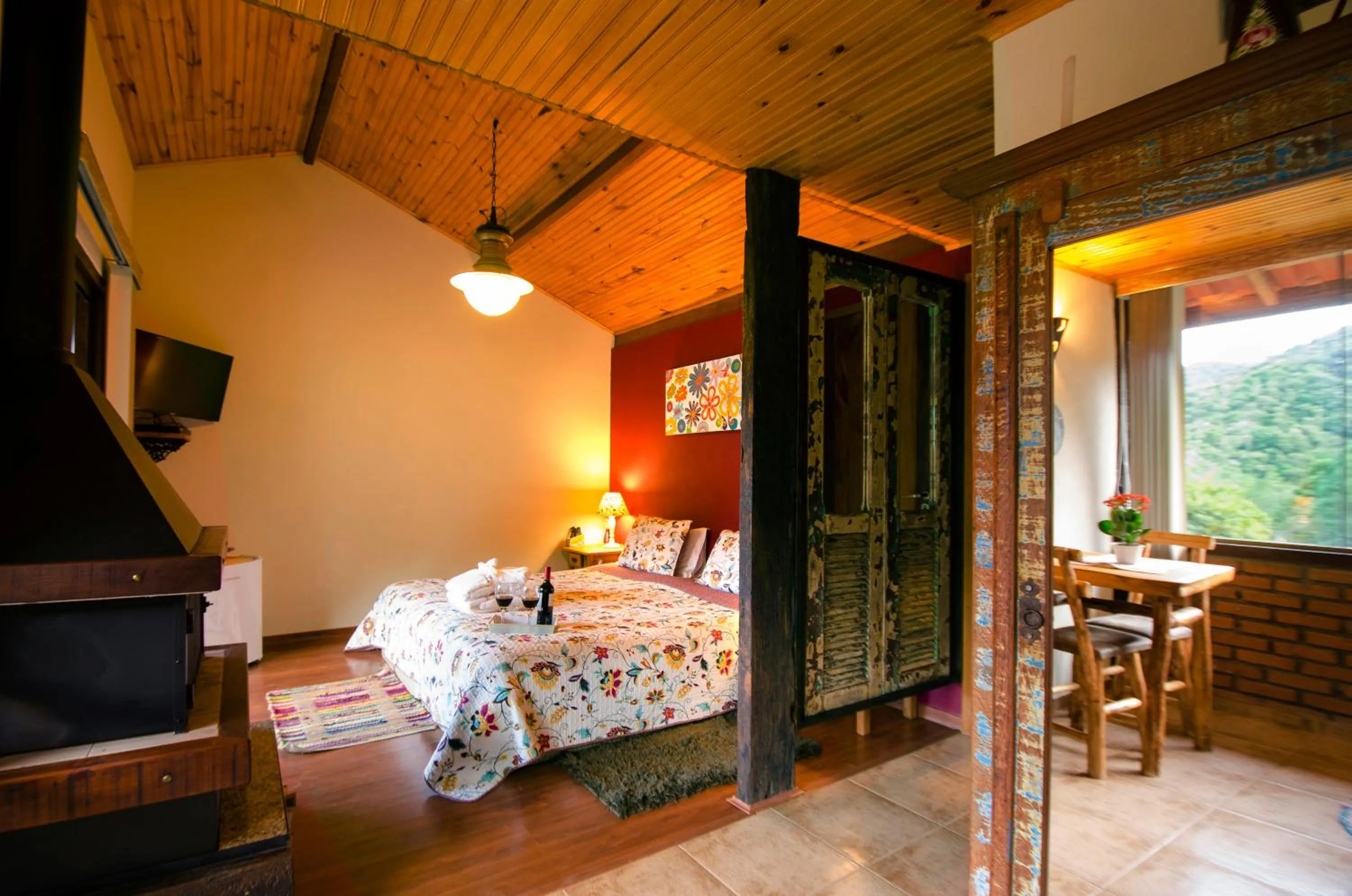 Bed in Pousada Moriá