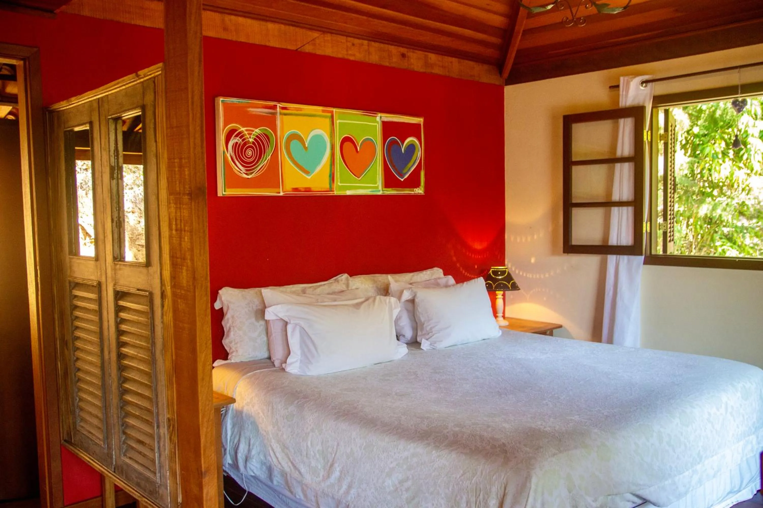 Bed in Pousada Moriá