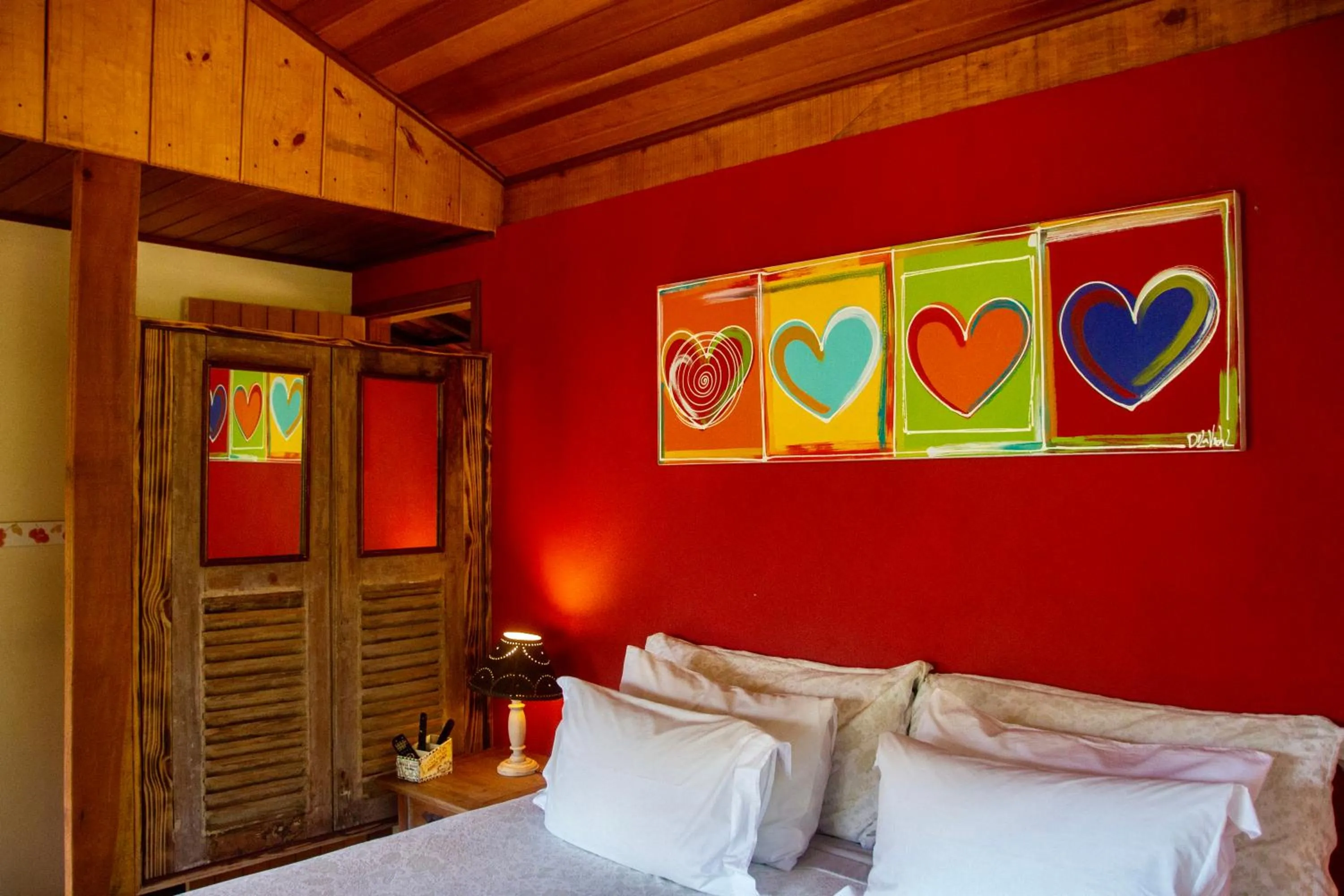 Bed in Pousada Moriá