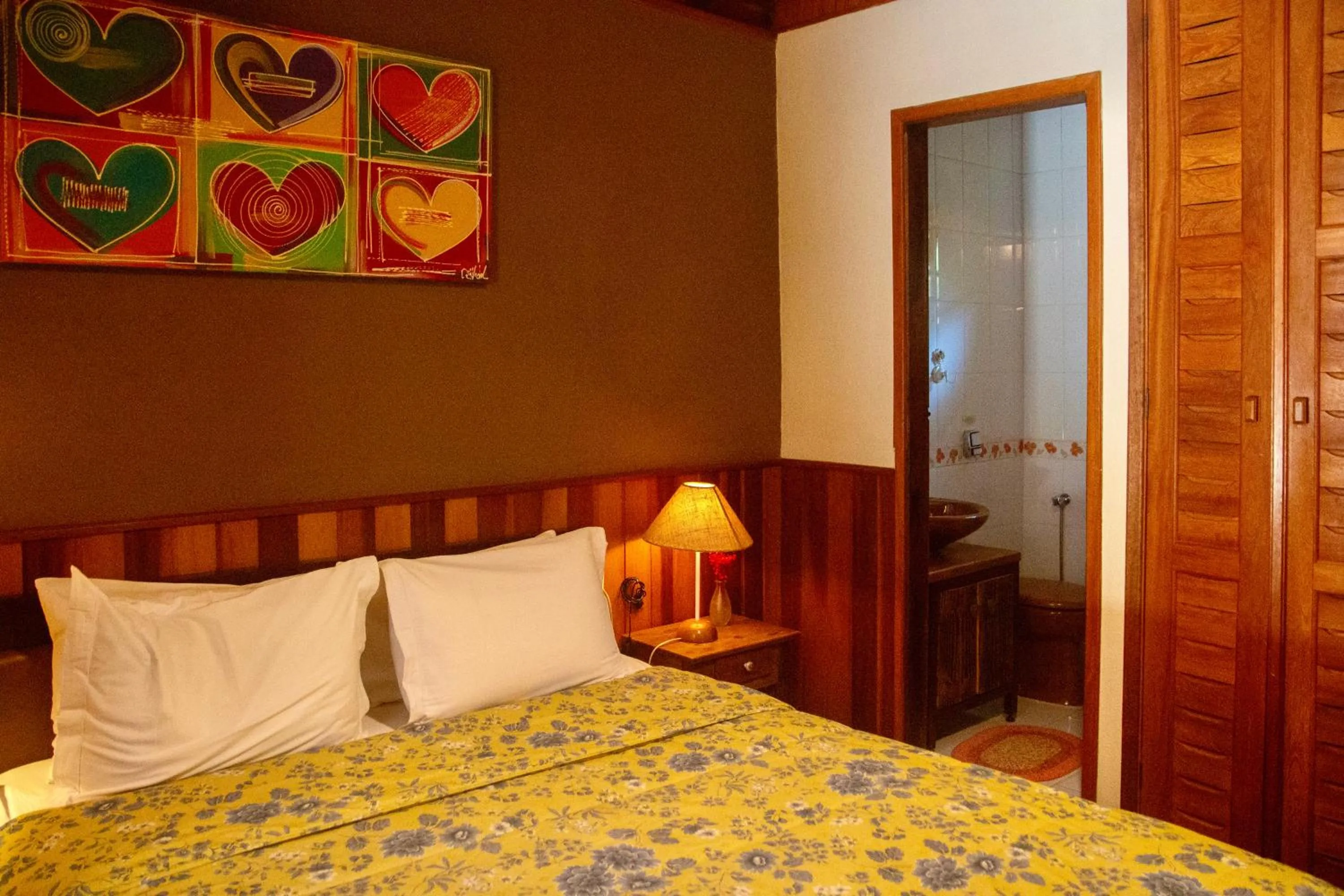 Bed in Pousada Moriá