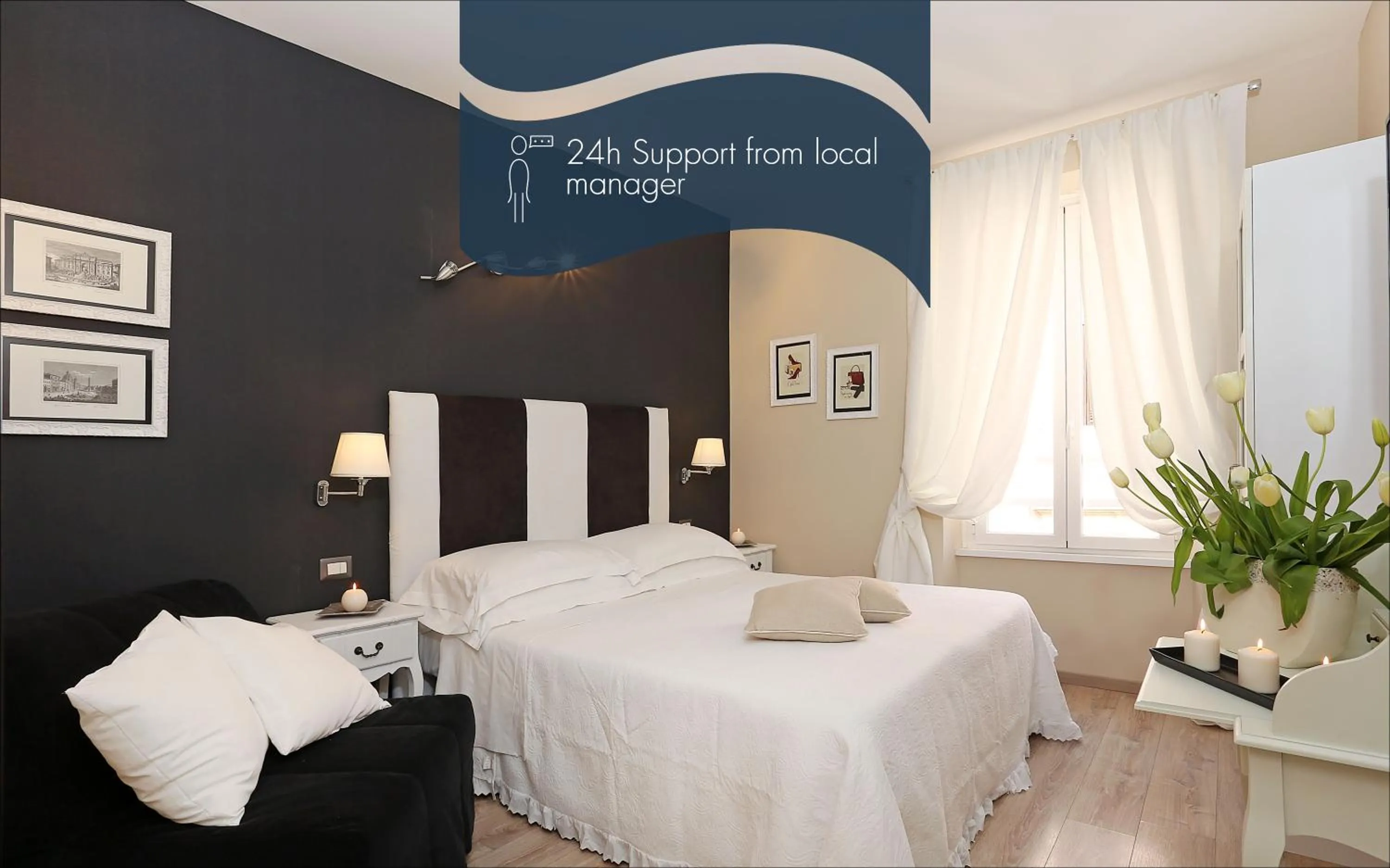 Text overlay, Bed in Daplace - HQH Colosseo