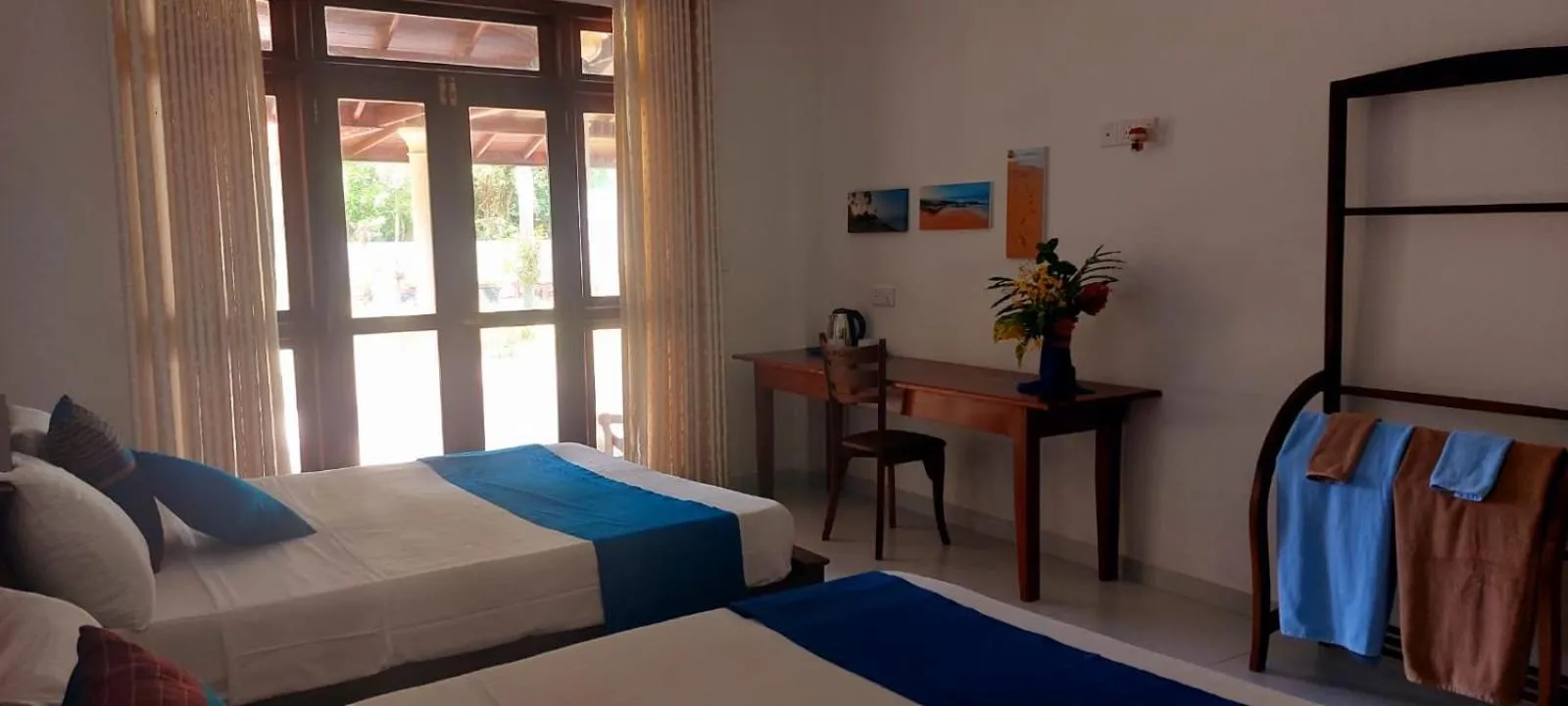 Bed in Turtle Paradise Villa