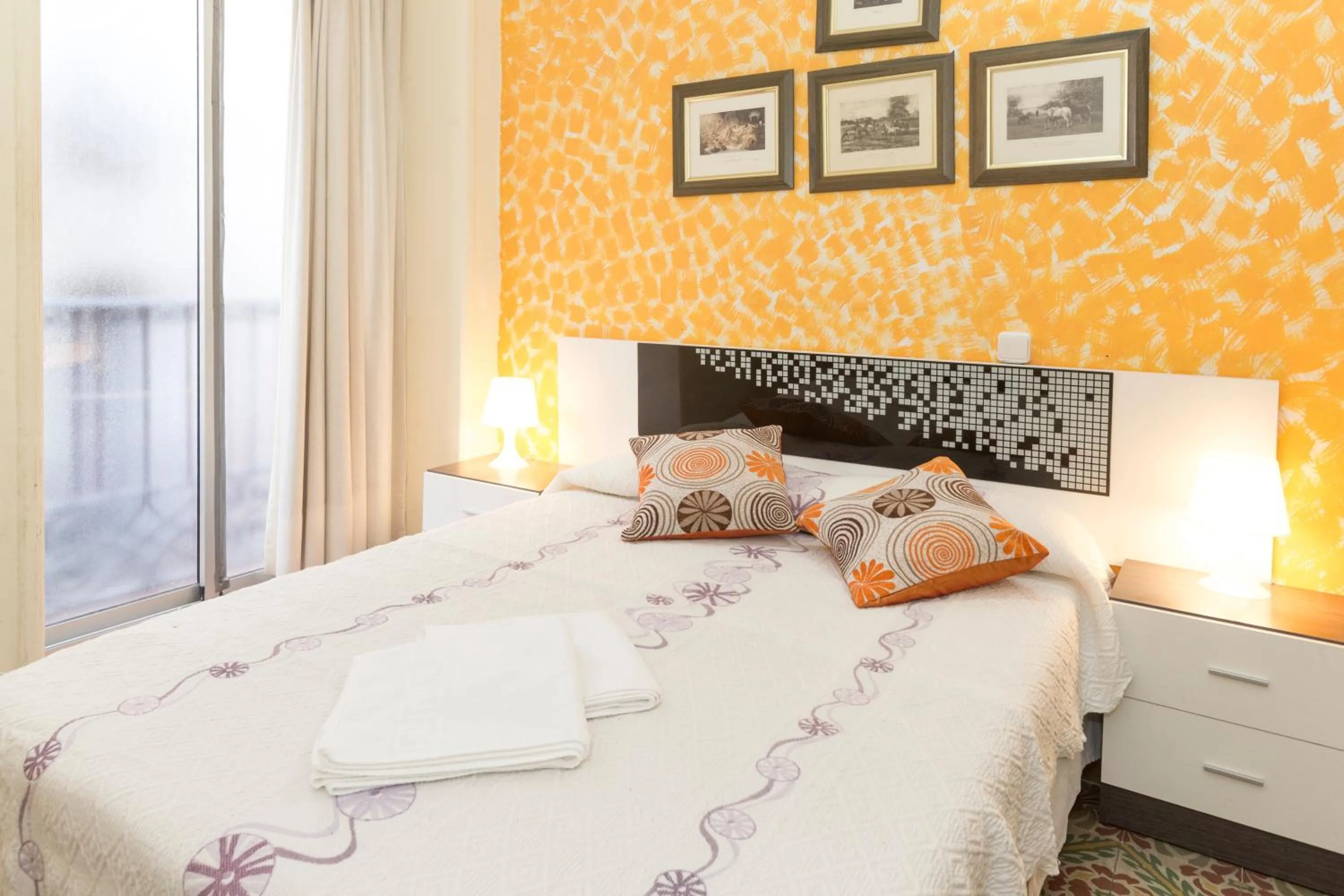 Bed in Pensión Dani