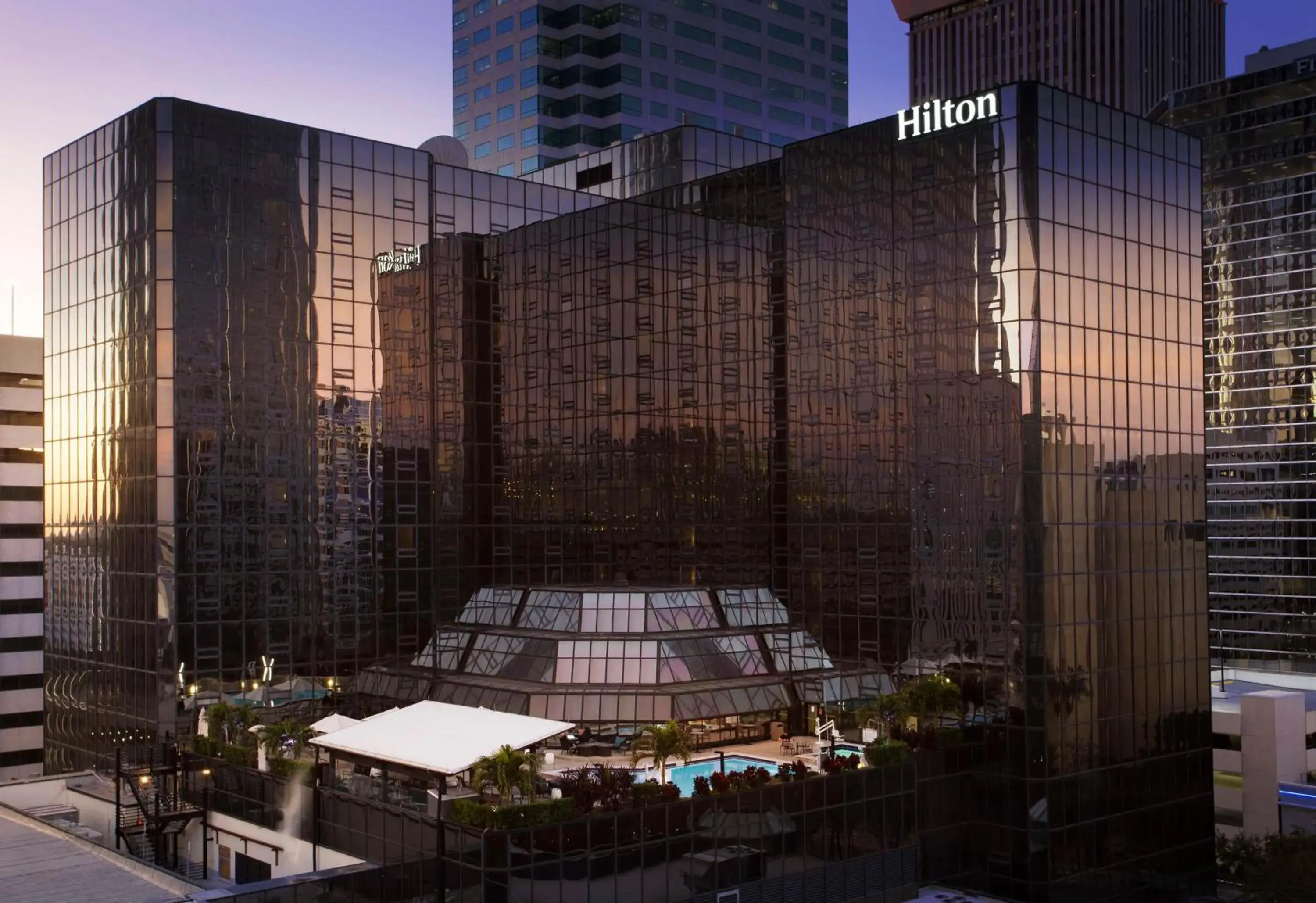 Property building in Hilton Tampa Downtown Property building in Hilton Tampa Downtown