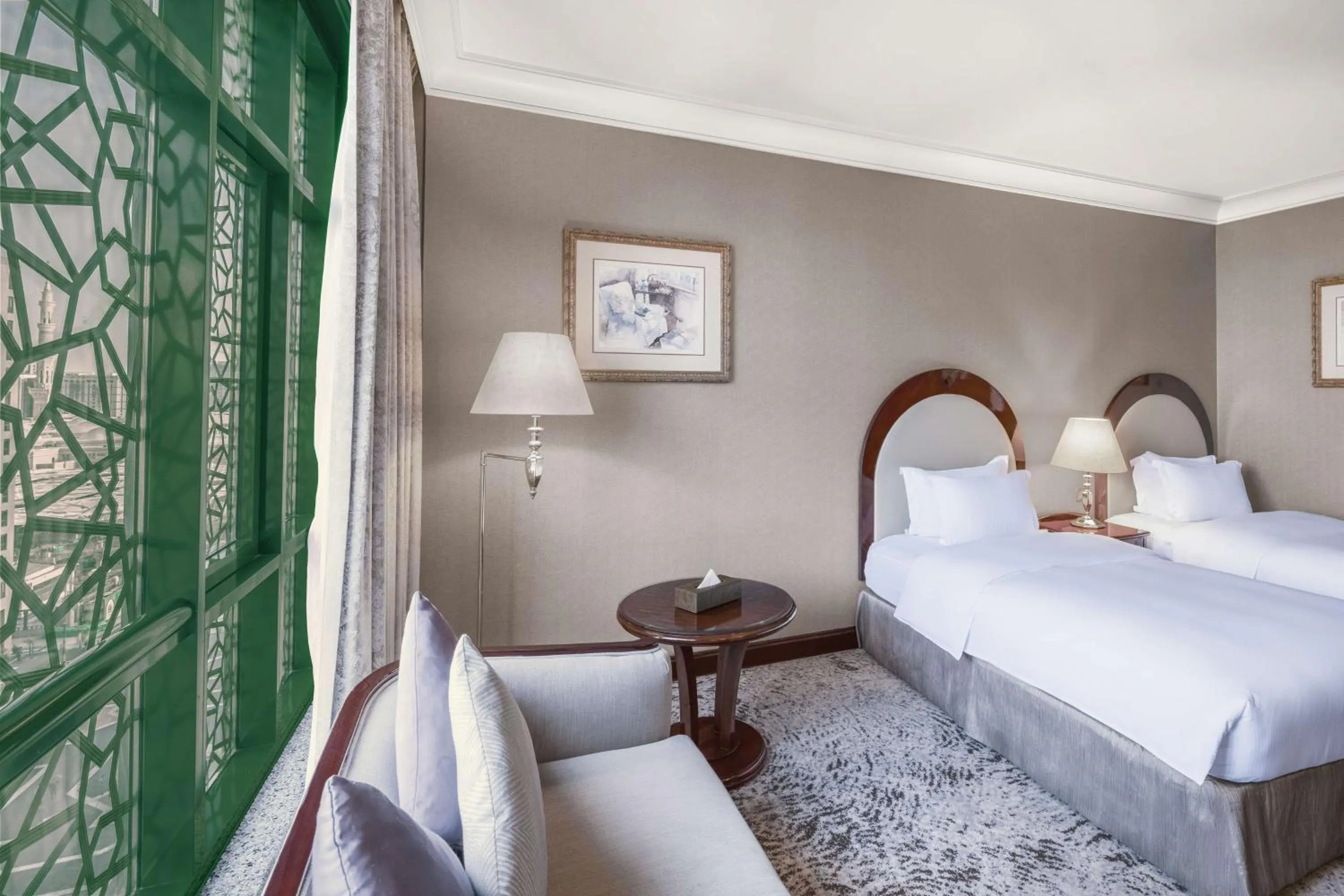 View (from property/room), Bed in Madinah Hilton Hotel