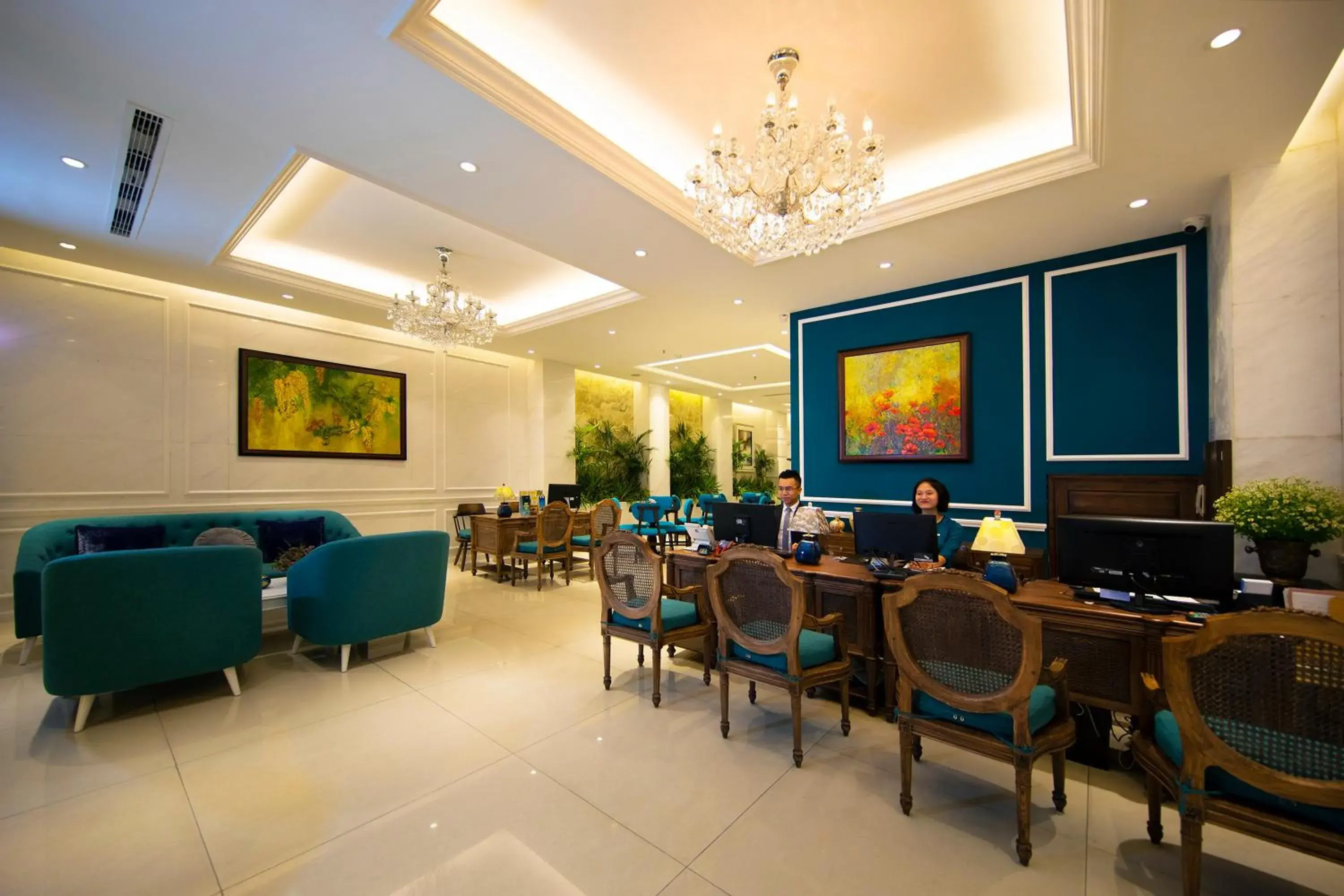Lobby or reception in Alagon Saigon Hotel & Spa Lobby or reception in Alagon Saigon Hotel & Spa