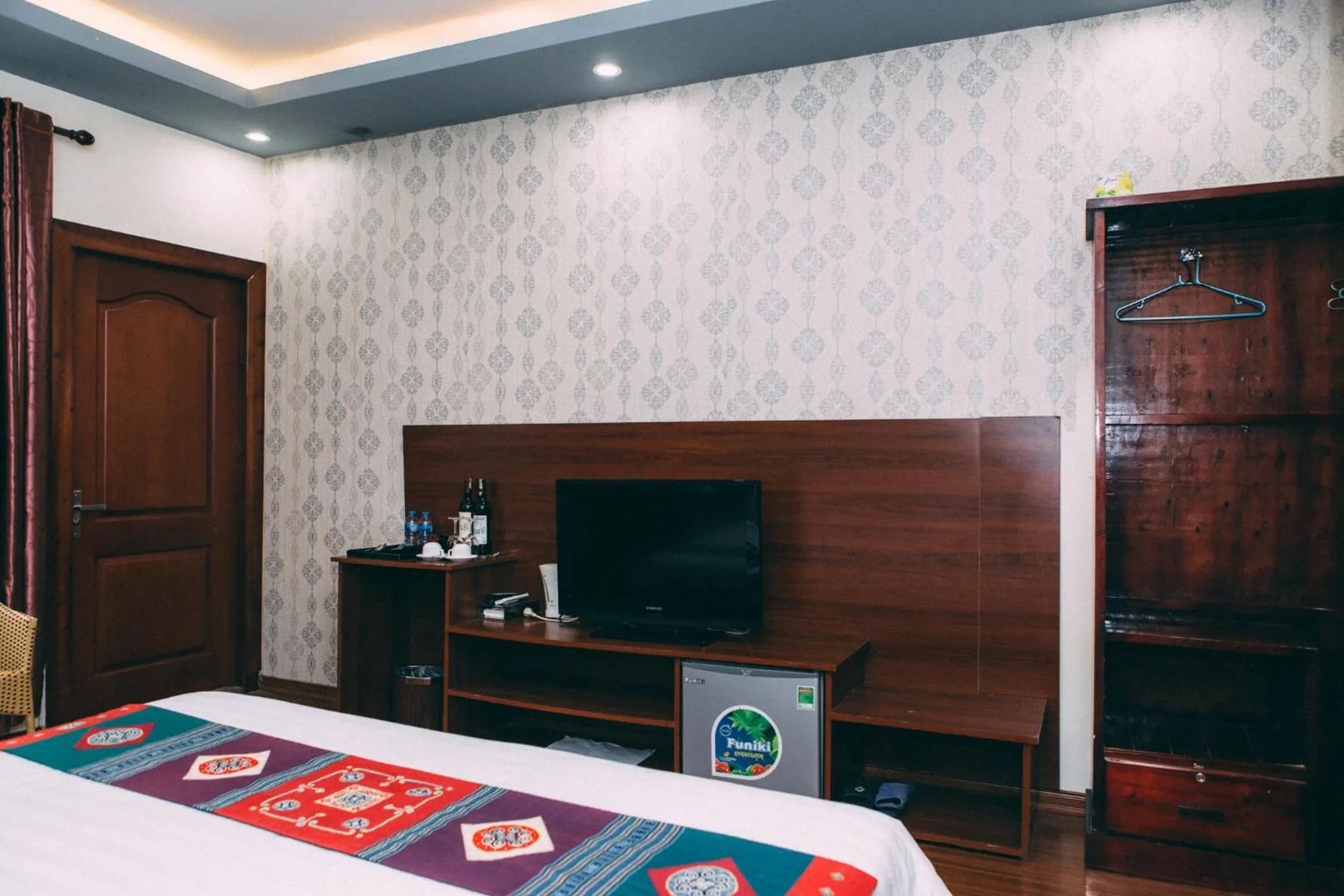 Bed in Sapa Unique Hotel