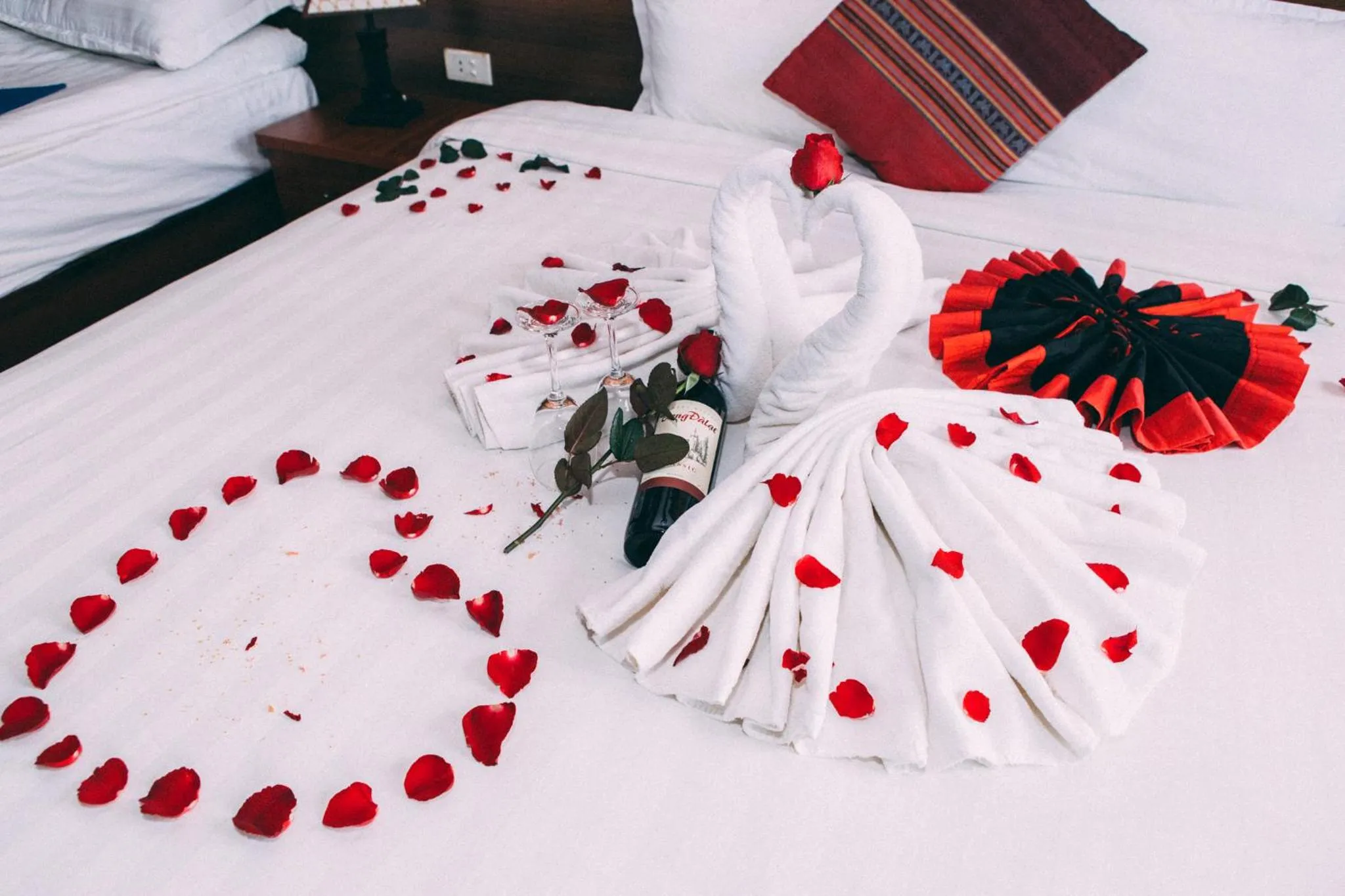 Bed in Sapa Unique Hotel