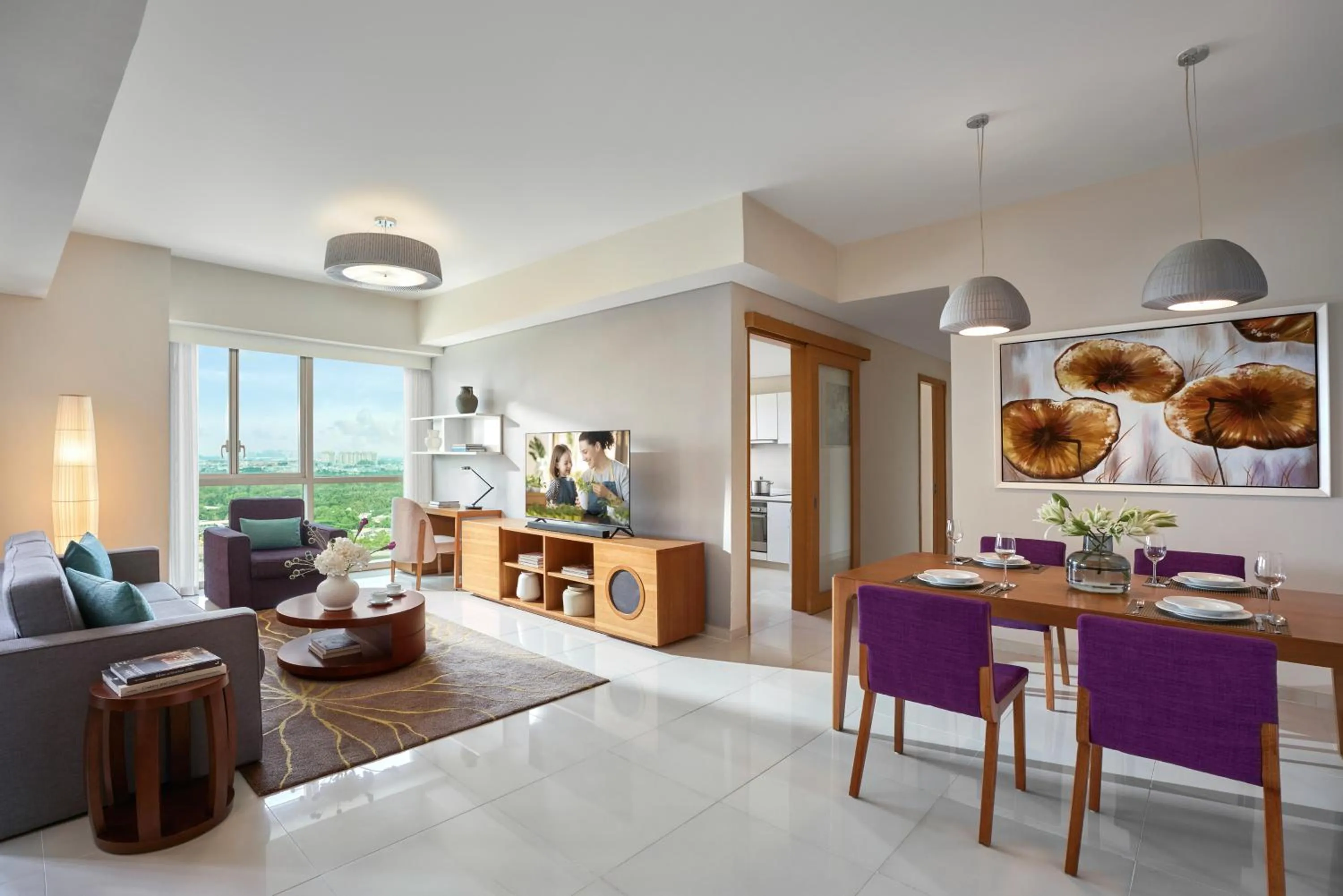 Living room in Somerset Vista Ho Chi Minh City