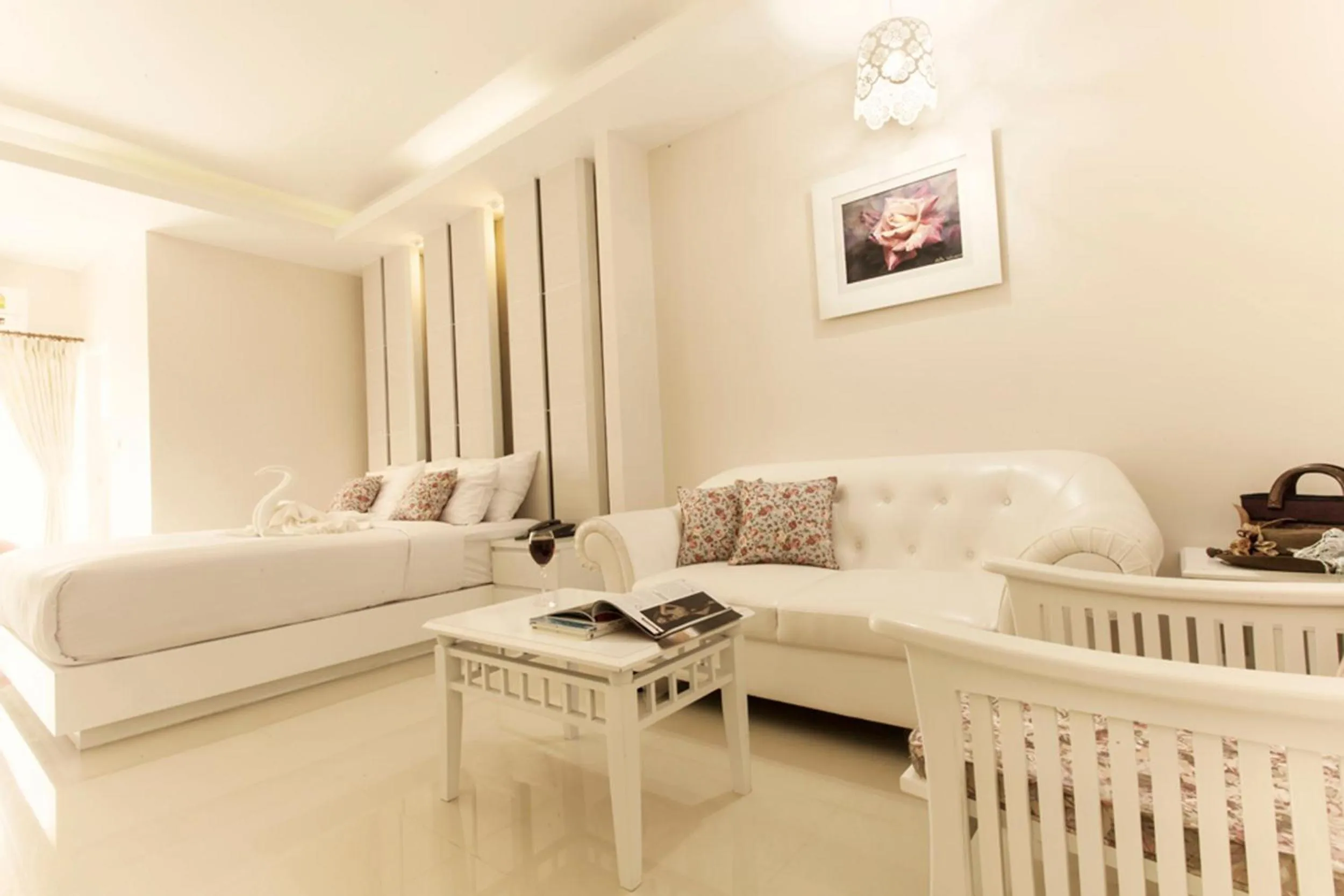 Decorative detail, Bed in Nantrungjai Boutique Hotel