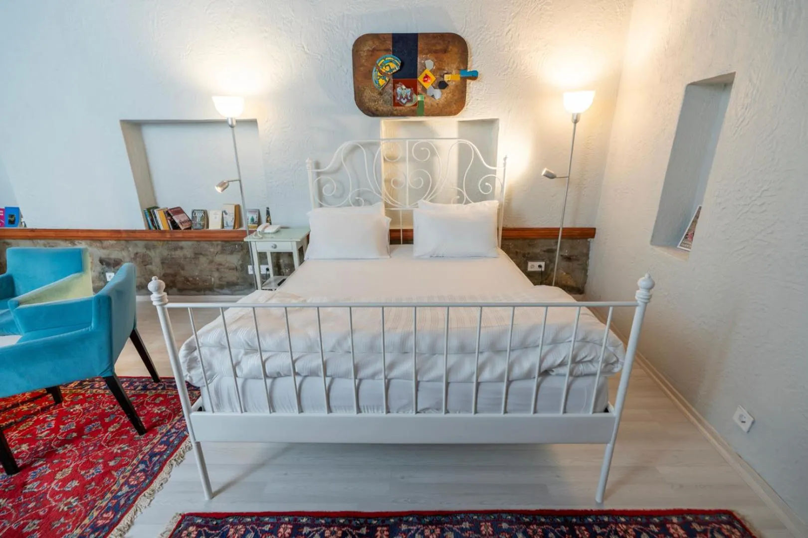 Seating area, Bed in Hich Hotel Konya