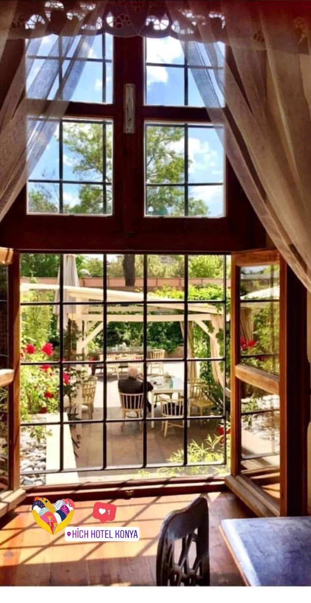 Garden view in Hich Hotel Konya