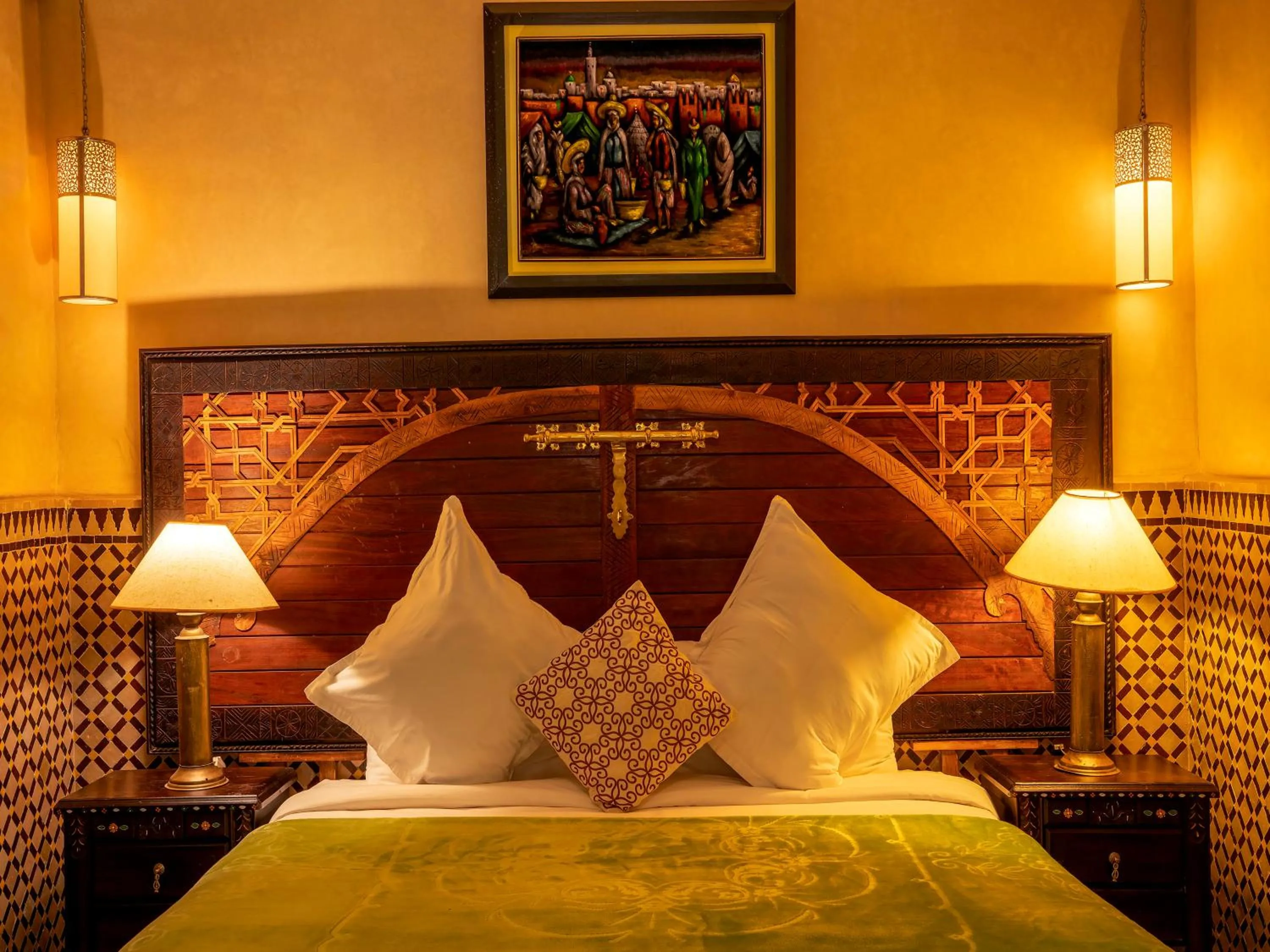 Bed in Clé De Sol Riad & SPA