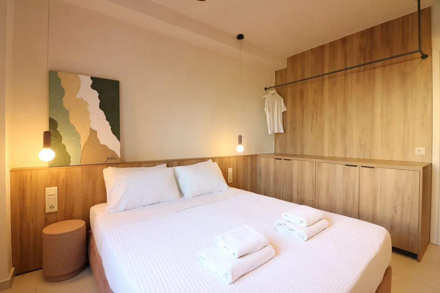 Bed in Philoxenia Apartments Bed in Philoxenia Apartments