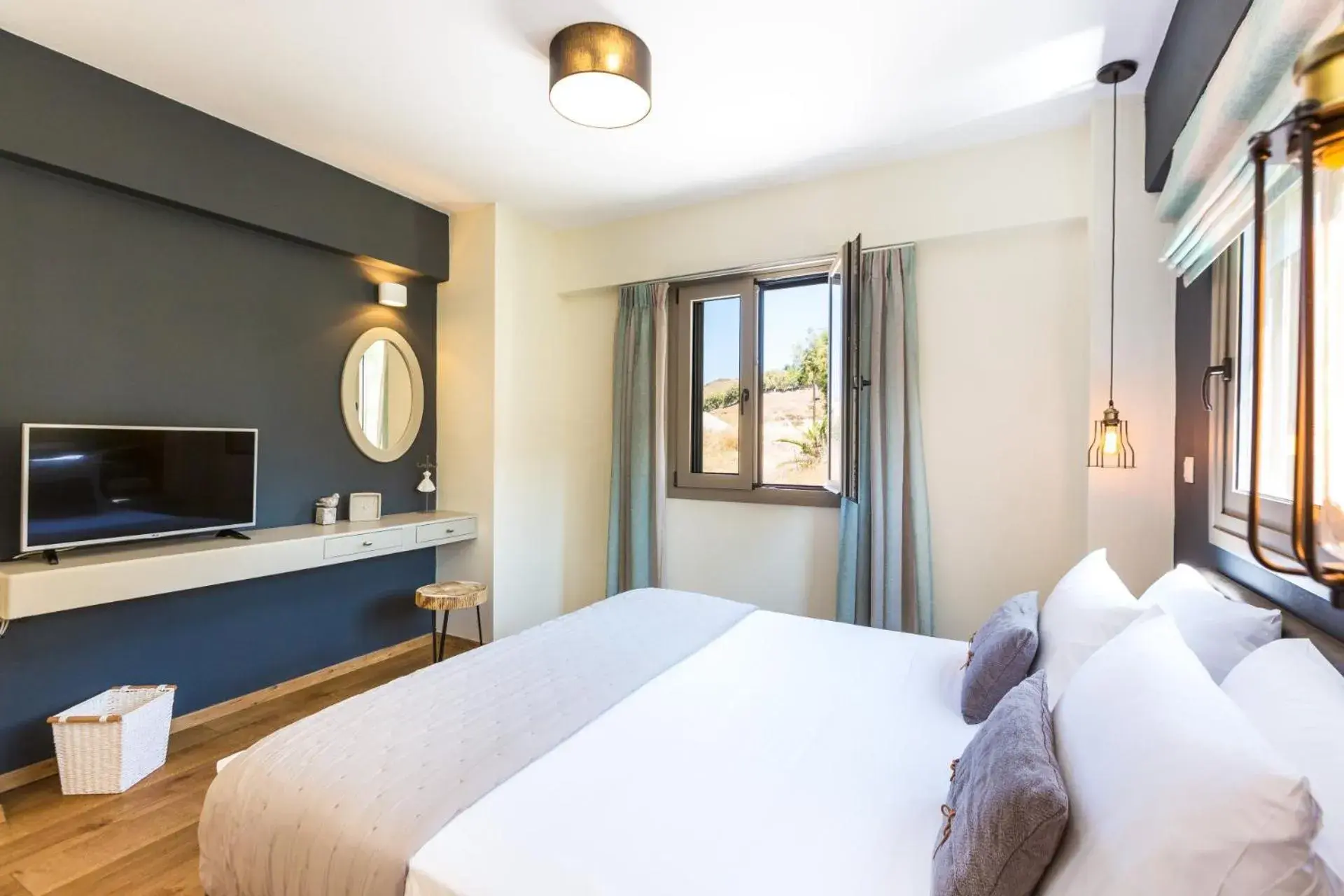 Bed in Philoxenia Apartments Bed in Philoxenia Apartments